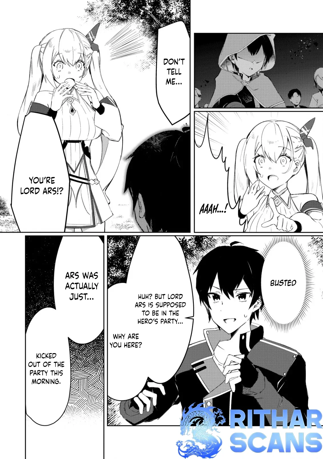 Tsuihousareta Fuyo Mahoutsukai no Nariagari ~Yuusha Party wo Kage kara Sasaeteita to Shiranakatta node Modotte Koi? "Kensei" to "Kenja" no Bishoujo-tachi ni Kakomarete Shiawase nano de Modorimasen~ Chapter 4 - page 13