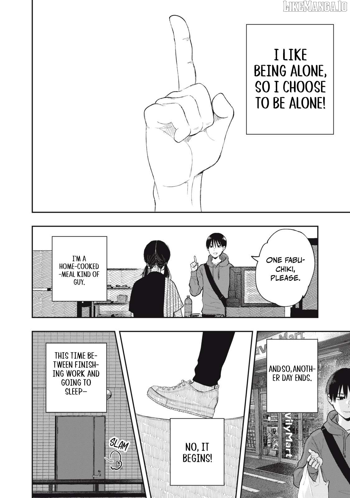 Solo-fessional: Solo Katsu Danshi to Bocchi Joshi no Koubousen Chapter 1 - page 7