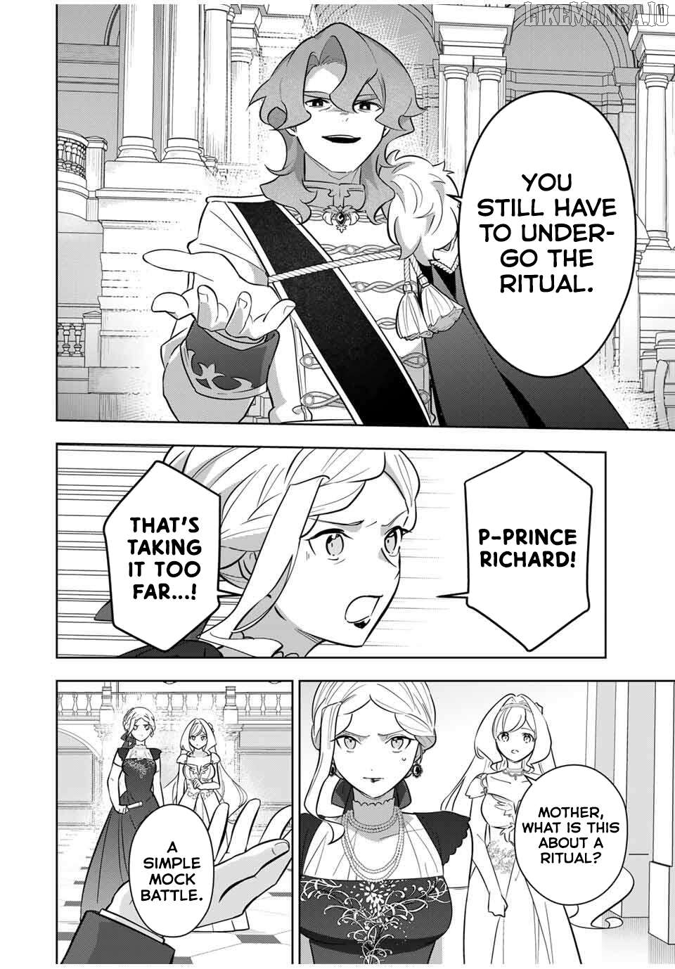 Koujo Tensei ~ Densetsu no Daimadoushi (♂), Hime Kishi to Narite Densetsu no Reijou Kishidan o Tsukuri Musou suru ~ Chapter 4 - page 6