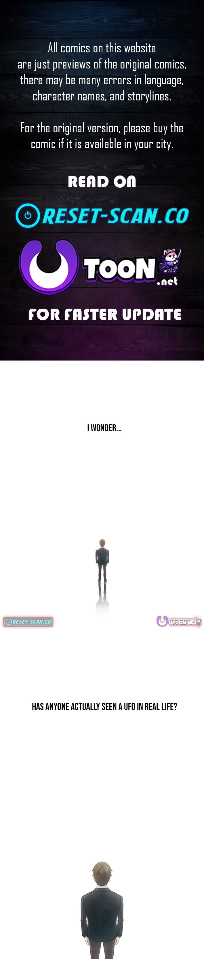 One Day, I Was Abducted by a UFO Chapter 1 - page 1