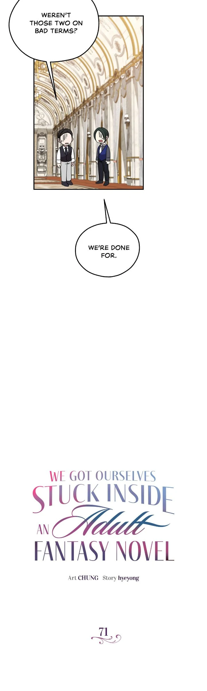 We Got Ourselves Stuck Inside an Adult Fantasy Novel Chapter 71 - page 12
