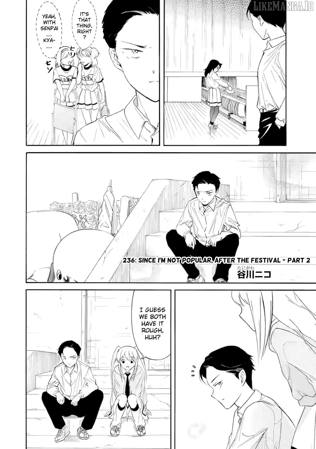 It's Not My Fault That I'm Not Popular! Chapter 236.1 - page 1
