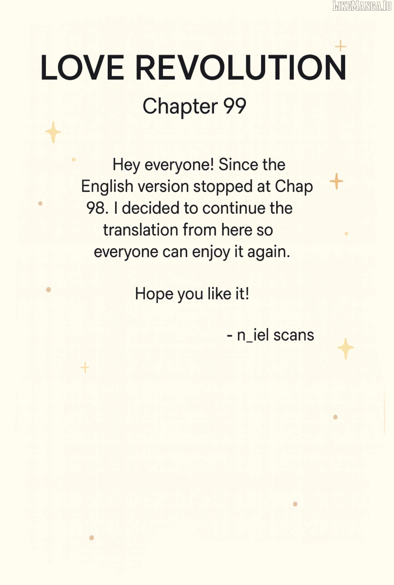 Love Revolution Chapter 99 - page 1