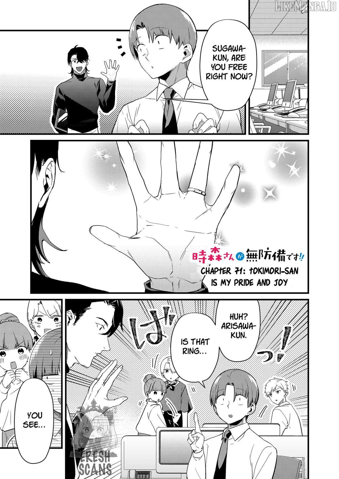 Tokimori-san Is Completely Defenseless!! Chapter 71 - page 1