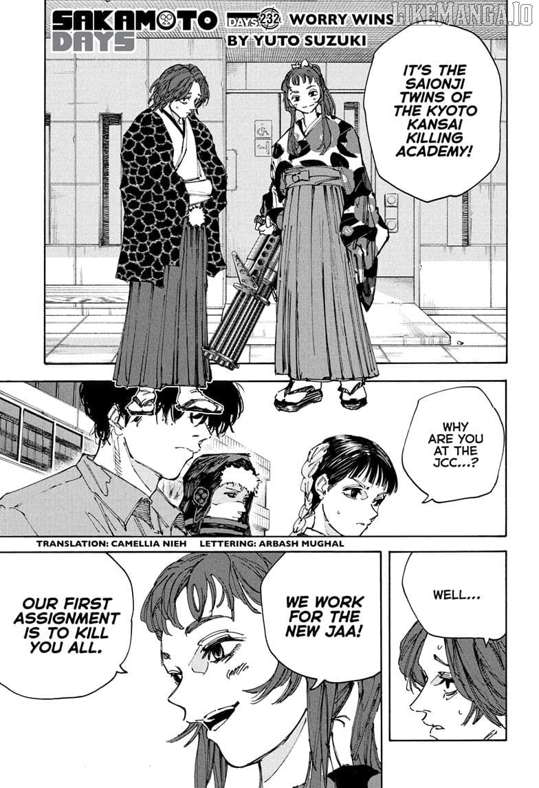 Sakamoto Days Chapter 232 - page 1
