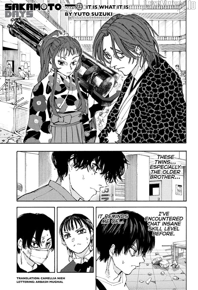 Sakamoto Days Chapter 233 - page 1