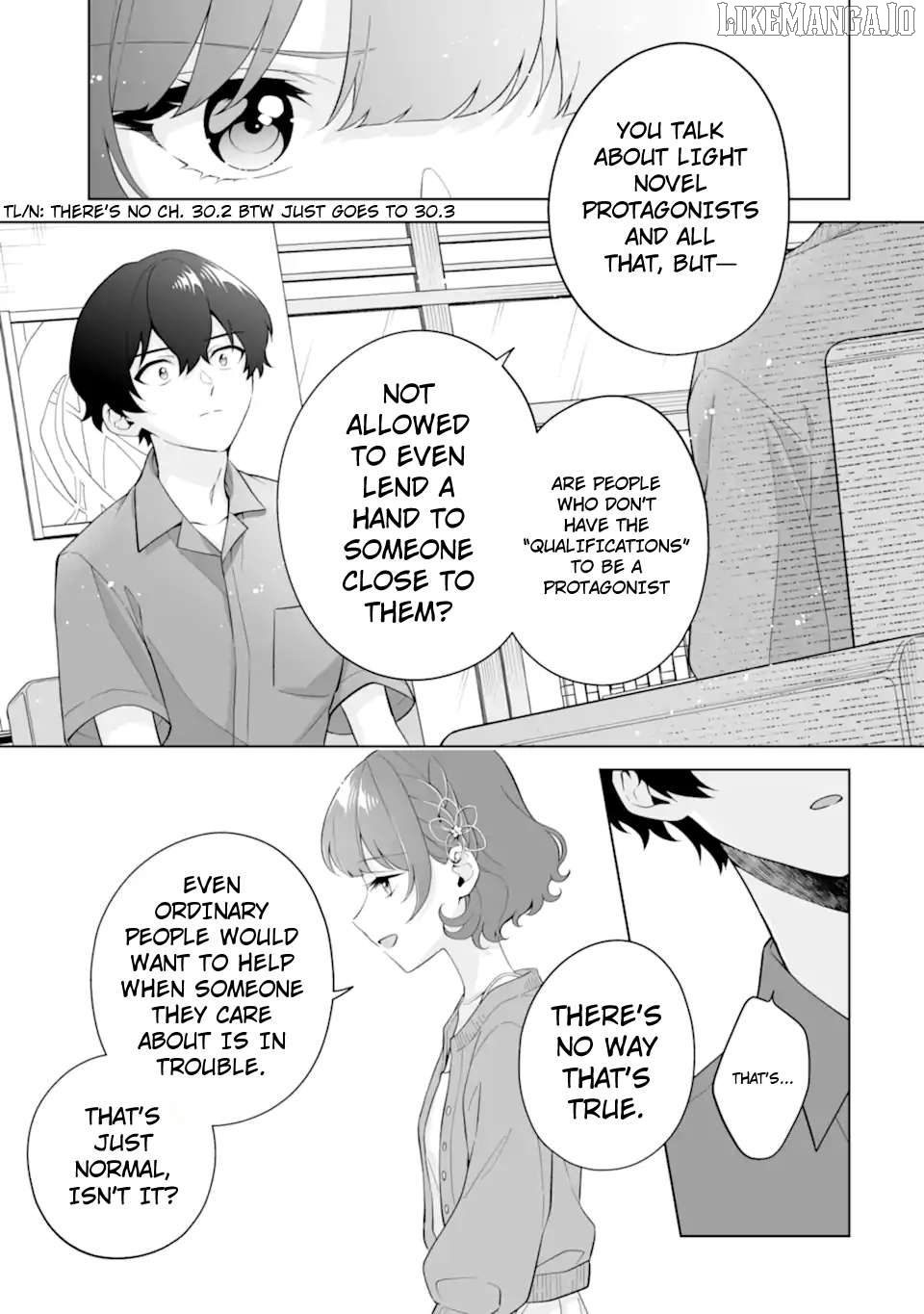 Please Leave Me Alone (For Some Reason, She Wants to Change a Lone Wolf's Helpless High School Life.) Chapter 30.3 - page 3