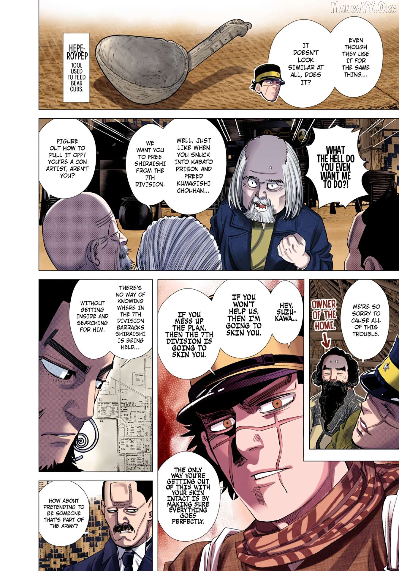 Golden Kamuy - Digital Colored Comics Chapter 95 - page 7