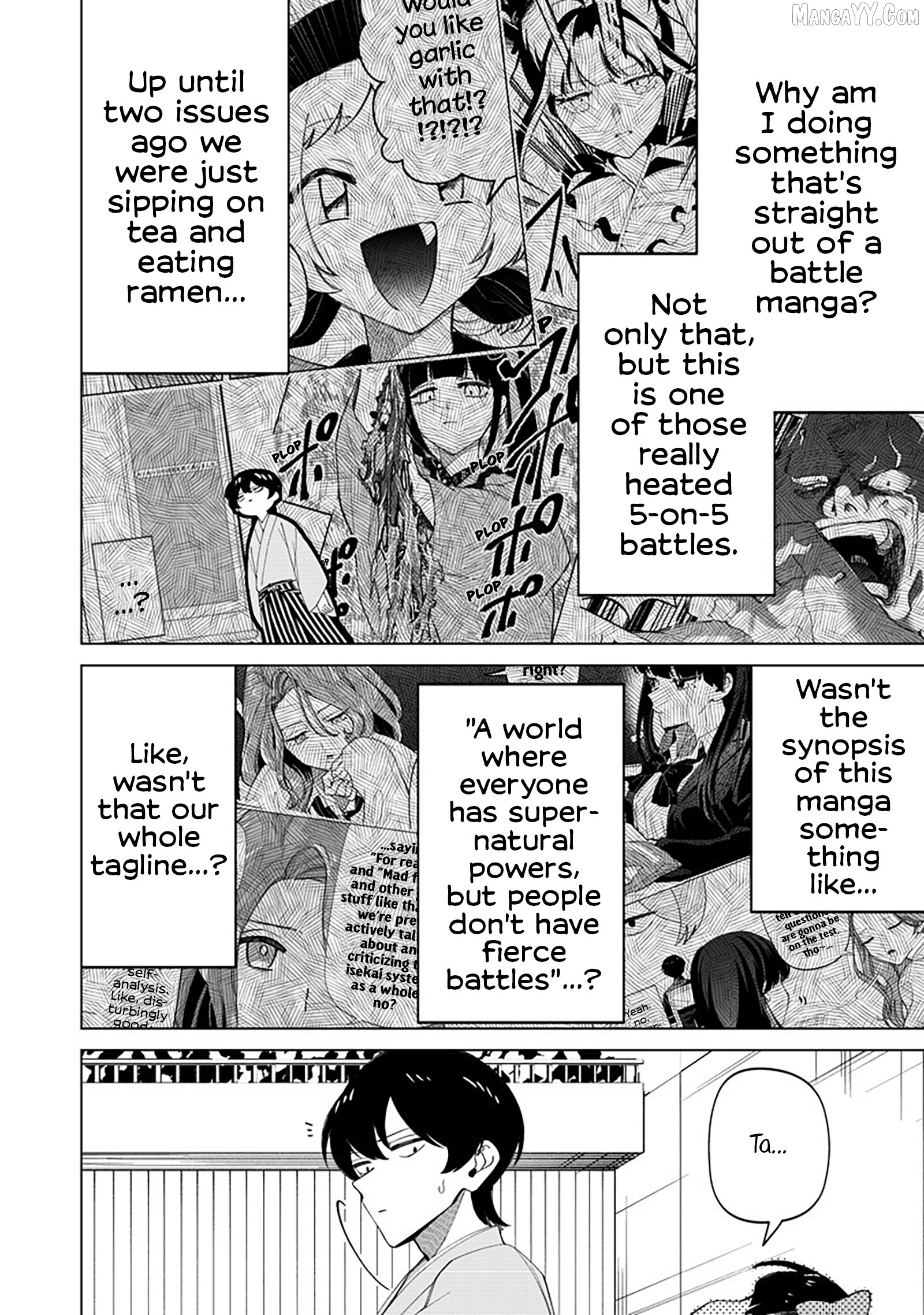 The Gals Who is Always Saying Insane Things. -My Daily Life at a Private Paranormal High School- Chapter 37 - page 8