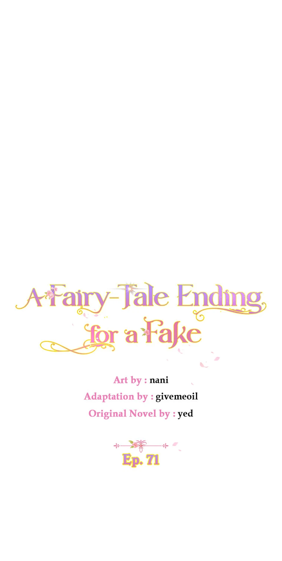 A Fairy-Tale Ending for a Fake Chapter 71 - page 1