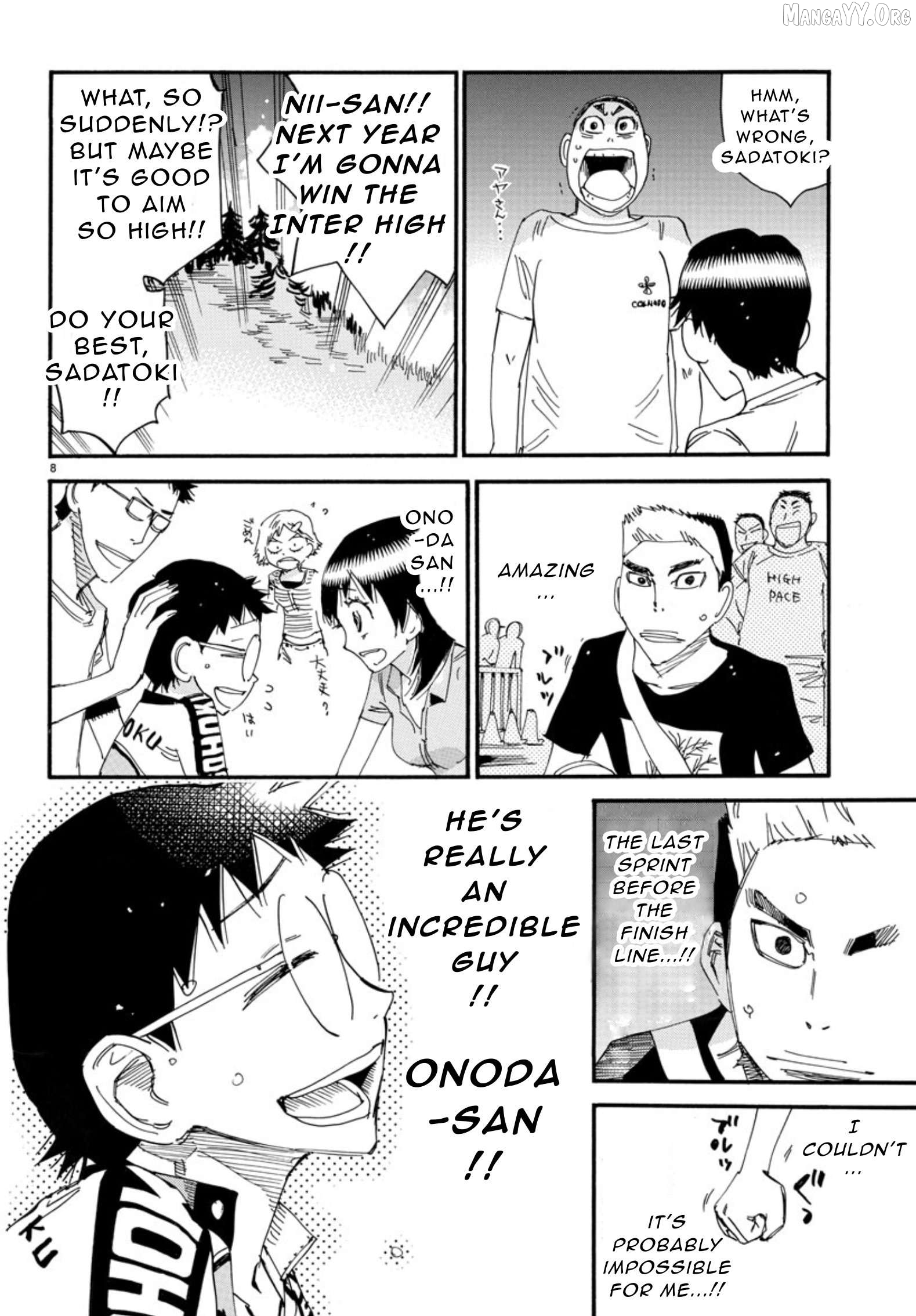 Yowamushi Pedal Chapter 542 - page 8