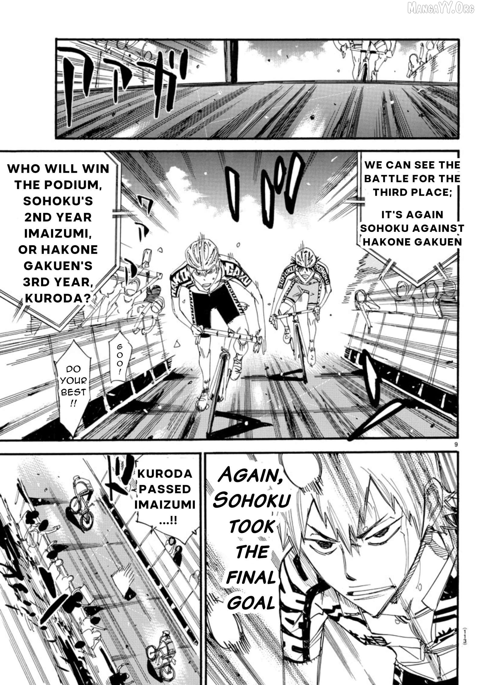 Yowamushi Pedal Chapter 542 - page 9