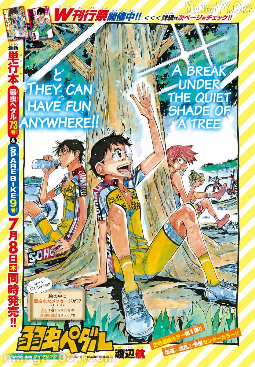 Yowamushi Pedal Chapter 646 - page 1