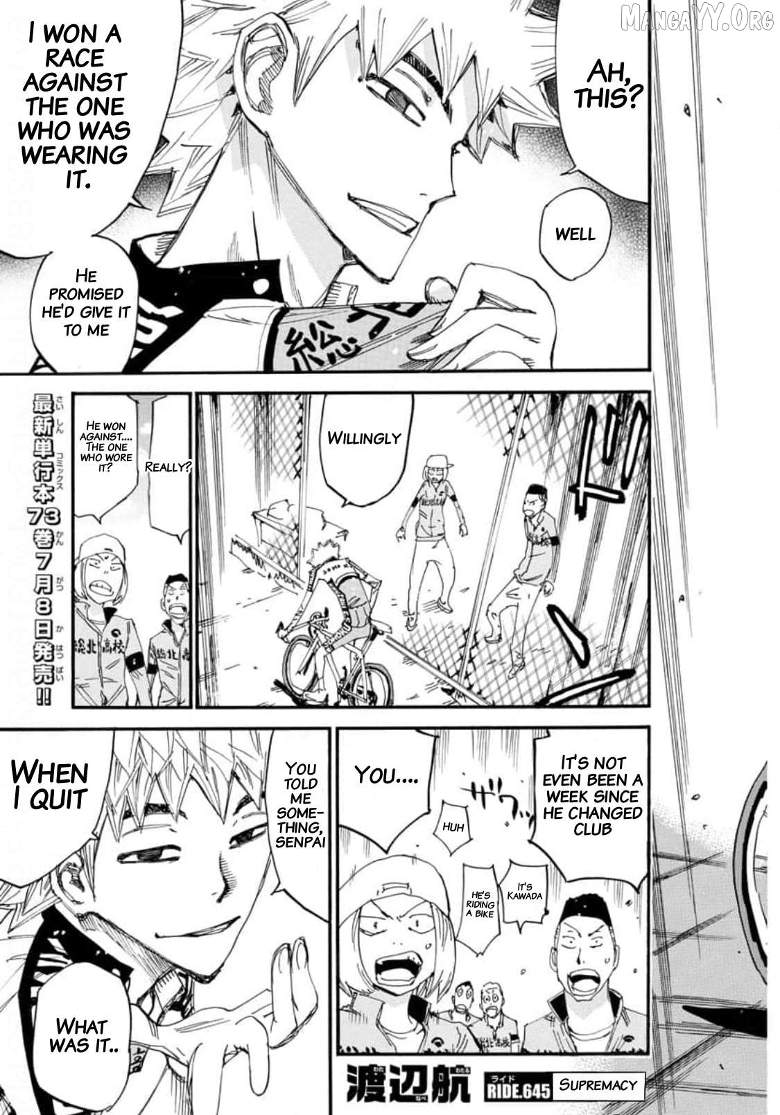 Yowamushi Pedal Chapter 645 - page 5