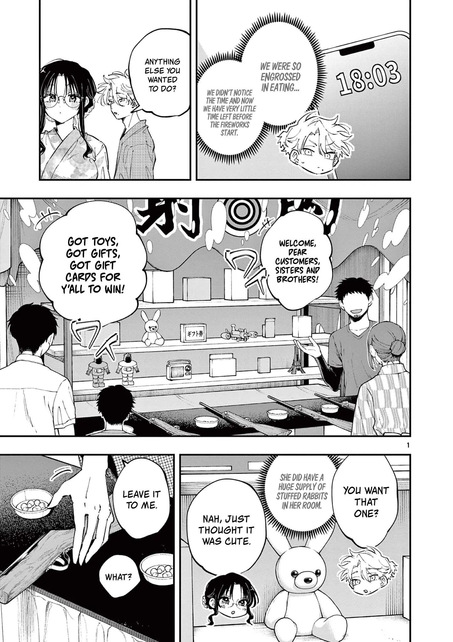 The Person Sitting Next to Me Looking at Me with Perverted Eyes Chapter 80 - page 1