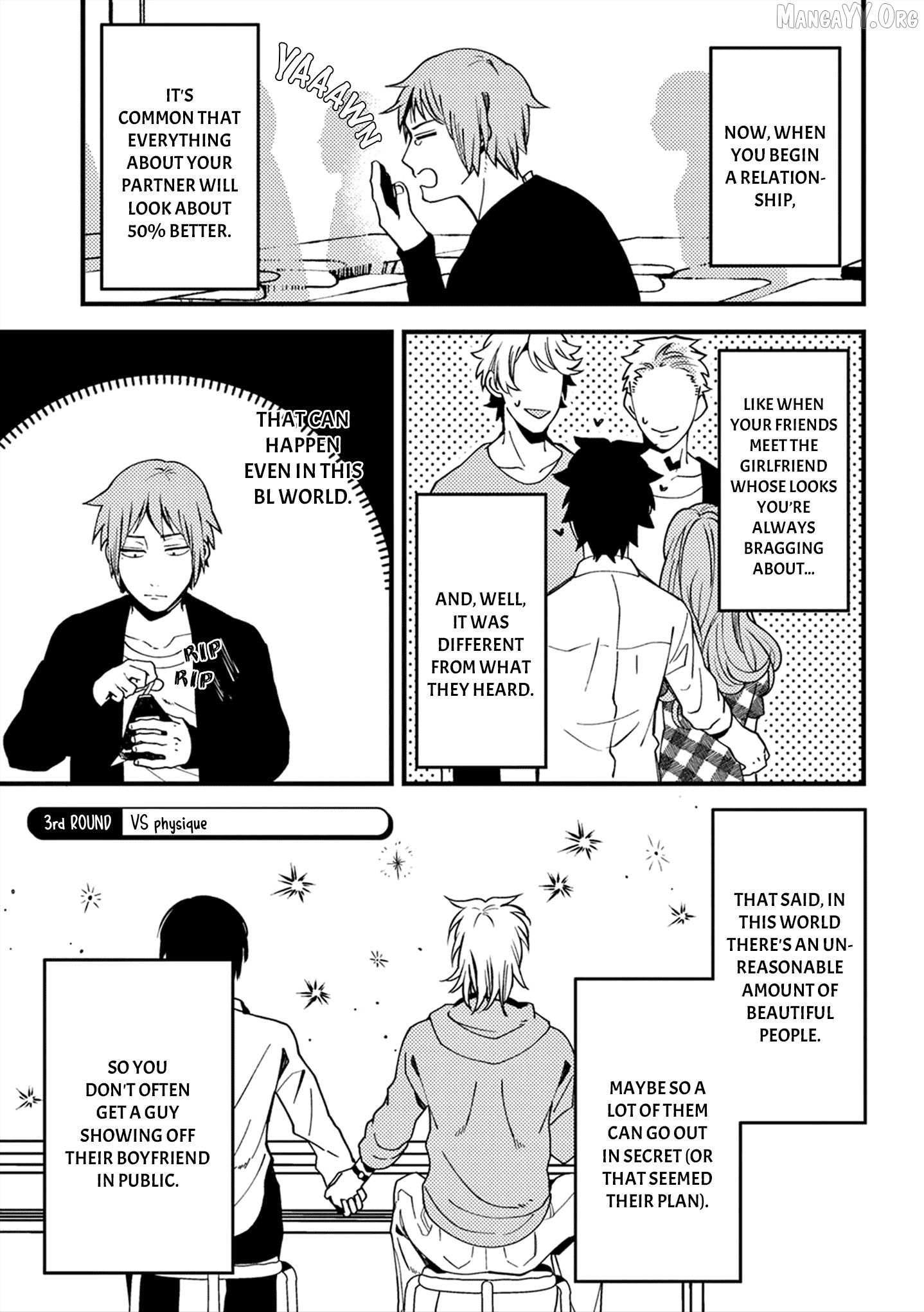 A World Where Everything Definitely Becomes BL vs. The Man Who Definitely Doesn't Want To Be In A BL Chapter 3 - page 3