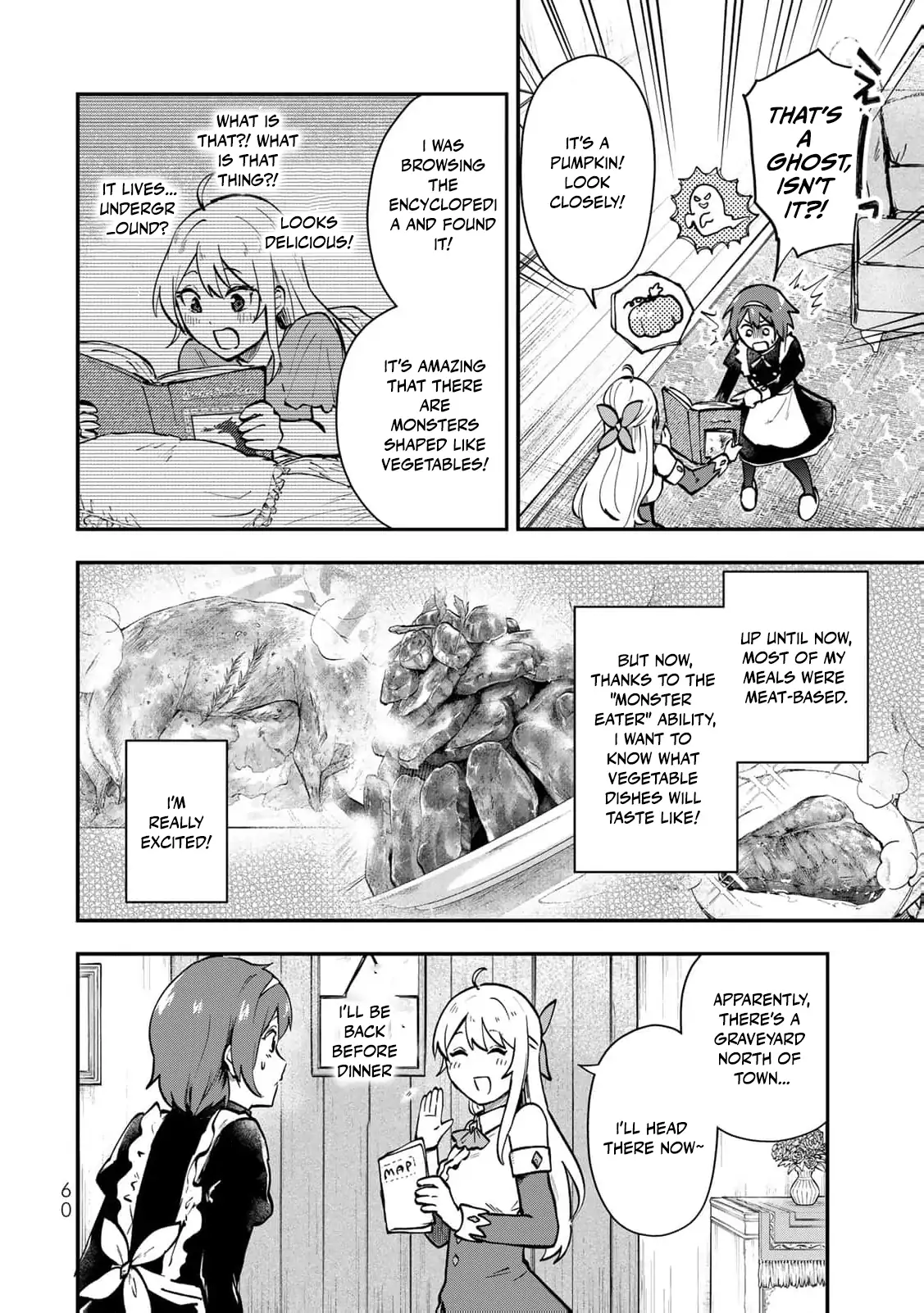 [Pakupaku desu wa] Tsuihousareta Ojou-sama no "Monster wo Taberu Hodo Tsuyoku Naru" Skill wa, 1-shoku de 1 Level Up suru Zendaimimon no Saikyou Skill deshita. 3-nichi de Jinrui Saikyou ni narimashita wa~! Chapter 10 - page 28