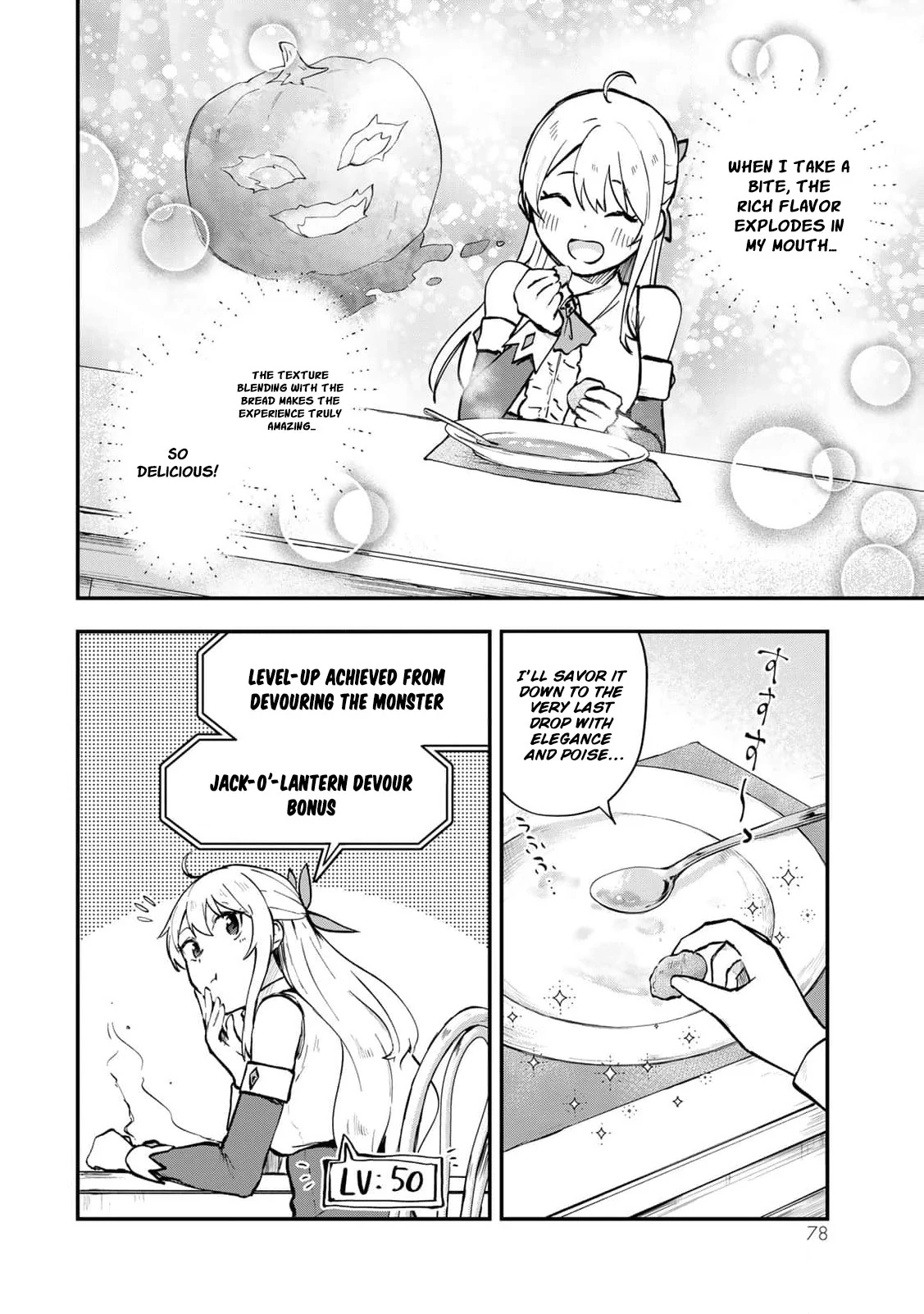 [Pakupaku desu wa] Tsuihousareta Ojou-sama no "Monster wo Taberu Hodo Tsuyoku Naru" Skill wa, 1-shoku de 1 Level Up suru Zendaimimon no Saikyou Skill deshita. 3-nichi de Jinrui Saikyou ni narimashita wa~! Chapter 11 - page 13