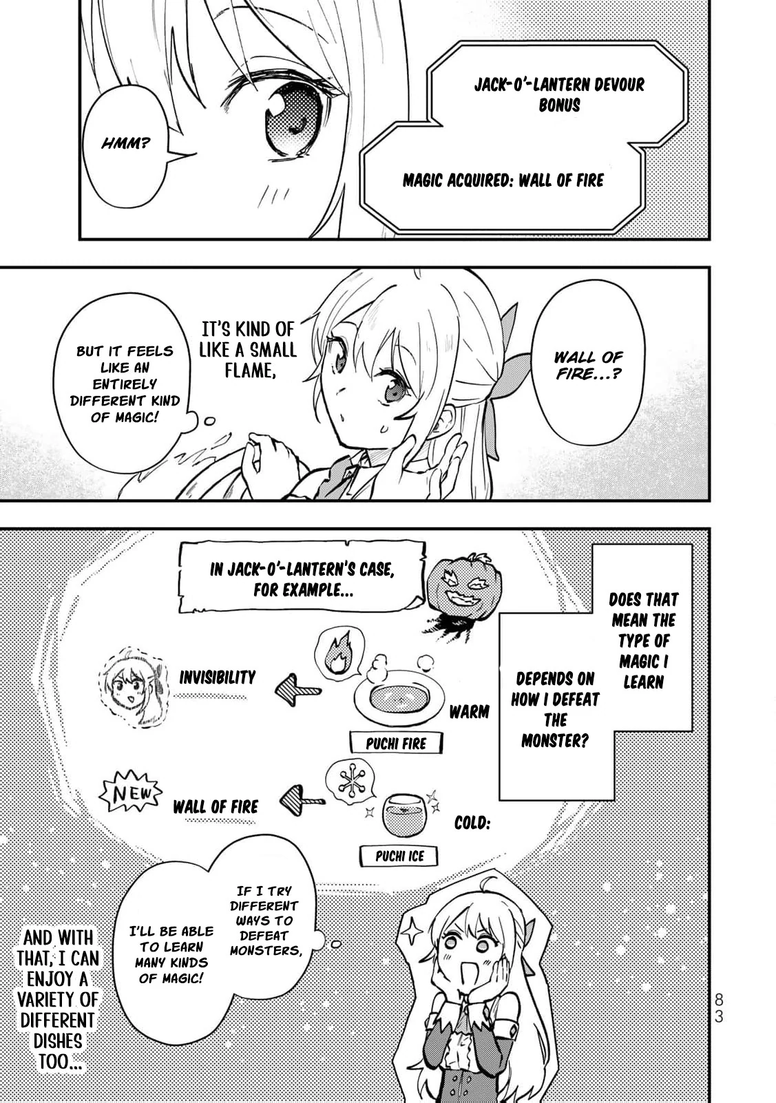 [Pakupaku desu wa] Tsuihousareta Ojou-sama no "Monster wo Taberu Hodo Tsuyoku Naru" Skill wa, 1-shoku de 1 Level Up suru Zendaimimon no Saikyou Skill deshita. 3-nichi de Jinrui Saikyou ni narimashita wa~! Chapter 11 - page 18