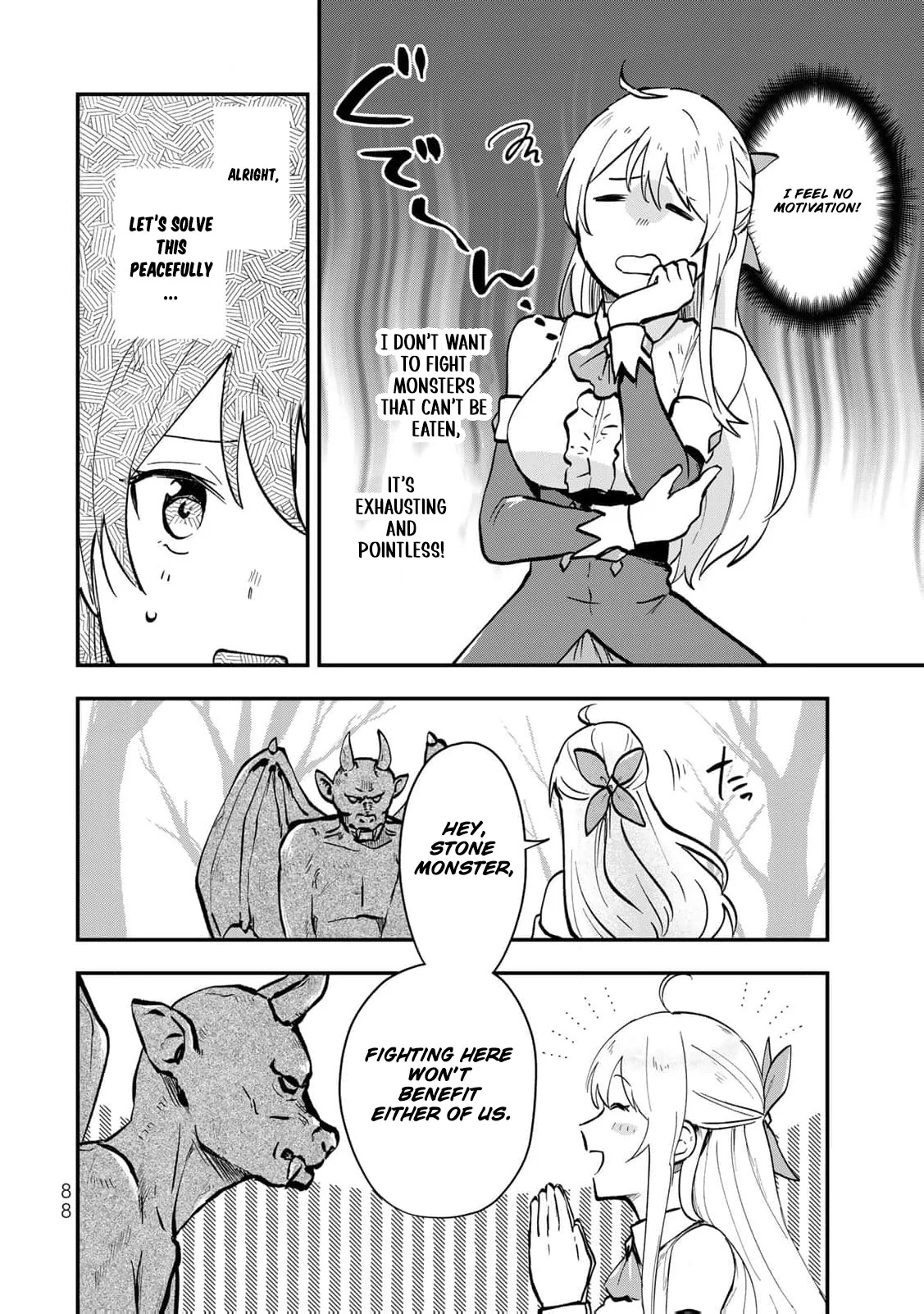 [Pakupaku desu wa] Tsuihousareta Ojou-sama no "Monster wo Taberu Hodo Tsuyoku Naru" Skill wa, 1-shoku de 1 Level Up suru Zendaimimon no Saikyou Skill deshita. 3-nichi de Jinrui Saikyou ni narimashita wa~! Chapter 11 - page 23