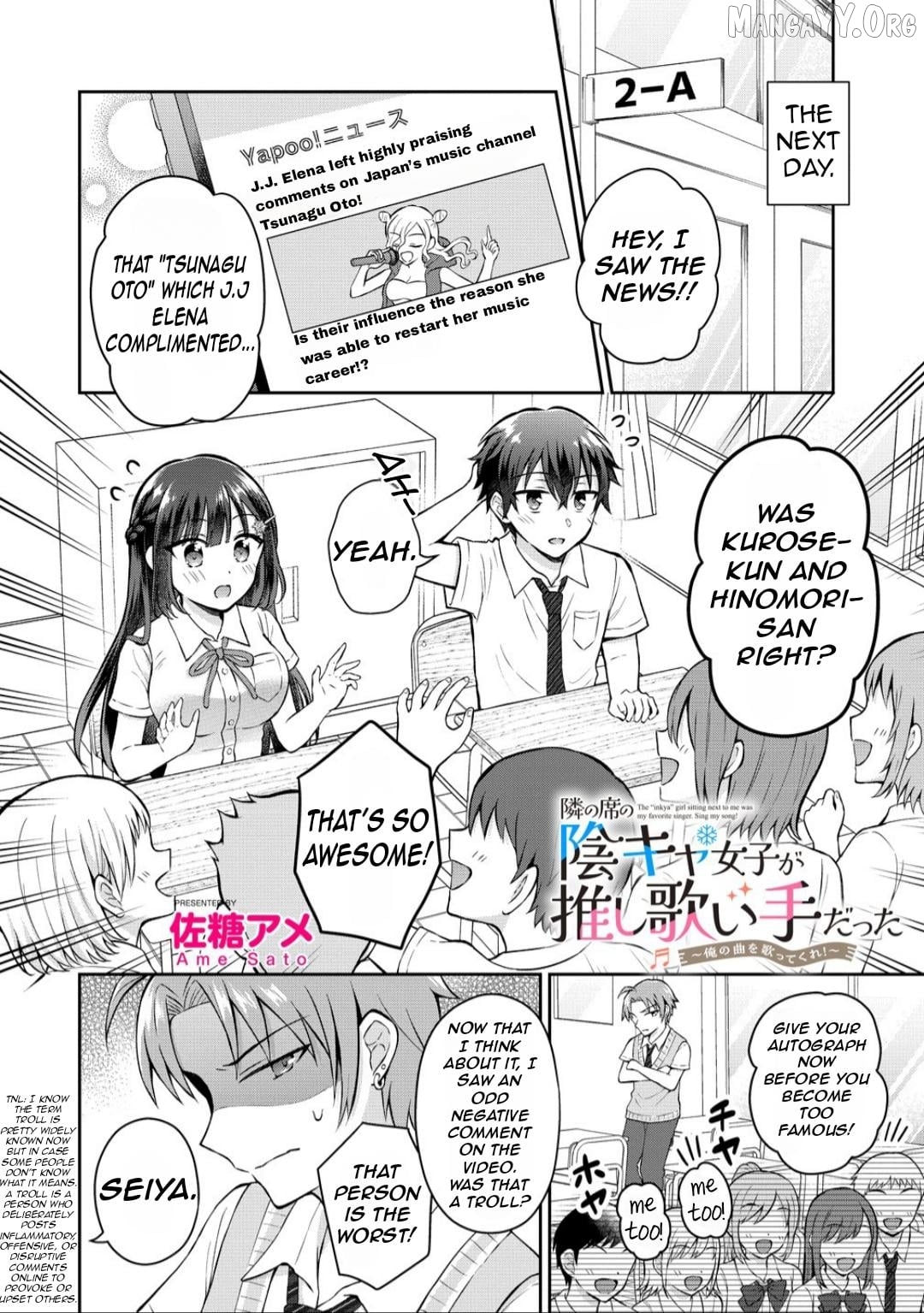 Tonari no Seki no Inkya Joshi ga Oshi Utai Datta ~Ore no Kyoku wo Uttatekure!~ Chapter 15 - page 4
