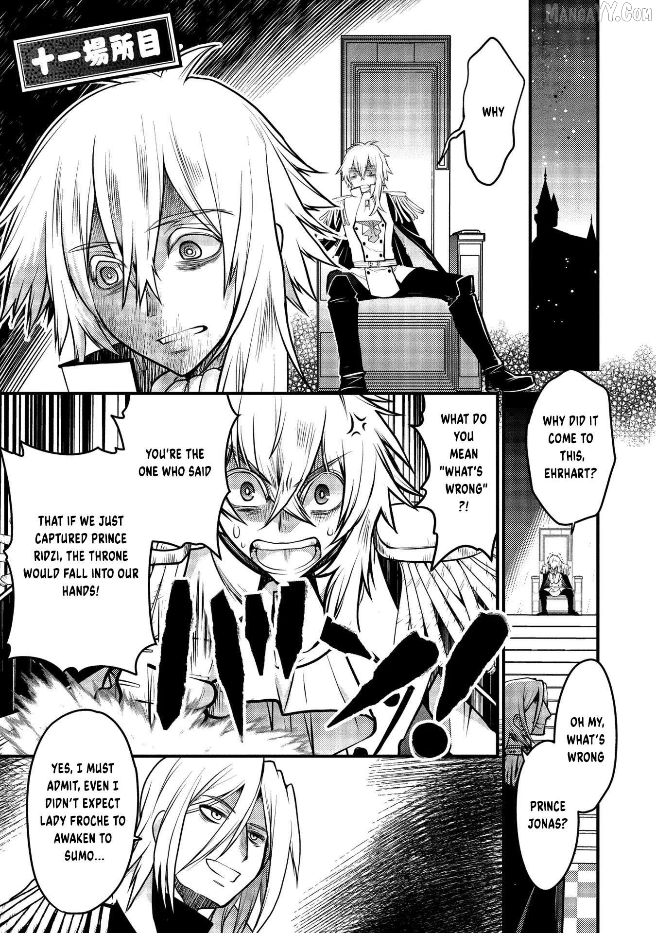 Oozumou Reijou ~Seijo ni Hirateuchi wo Kuratta Shunkan Sumou Budatta Zense wo Omoidashita Akuyaku Reijou no Watashi wa sute Neko Ouji ni Chanko wo Furumaitai Haadosukoidosukoi~ Chapter 11 - page 2