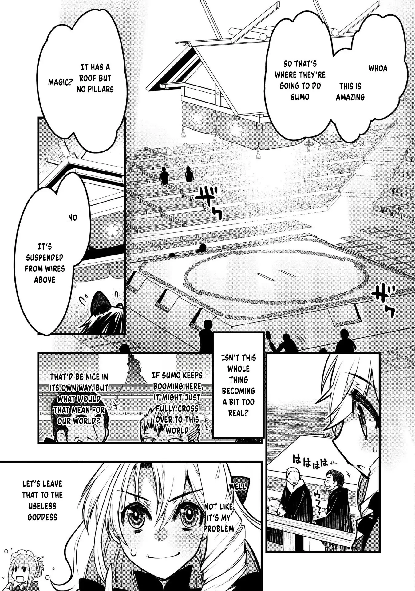 Oozumou Reijou ~Seijo ni Hirateuchi wo Kuratta Shunkan Sumou Budatta Zense wo Omoidashita Akuyaku Reijou no Watashi wa sute Neko Ouji ni Chanko wo Furumaitai Haadosukoidosukoi~ Chapter 12 - page 4