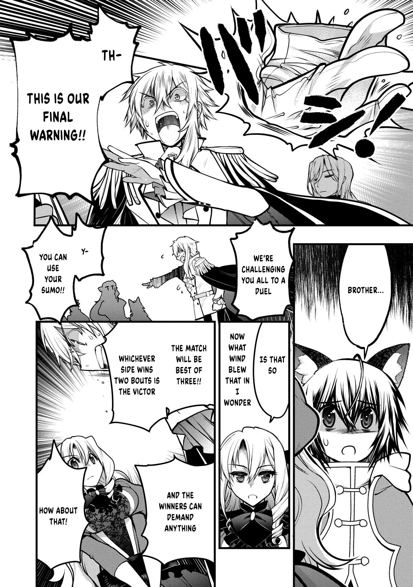 Oozumou Reijou ~Seijo ni Hirateuchi wo Kuratta Shunkan Sumou Budatta Zense wo Omoidashita Akuyaku Reijou no Watashi wa sute Neko Ouji ni Chanko wo Furumaitai Haadosukoidosukoi~ Chapter 12 - page 7