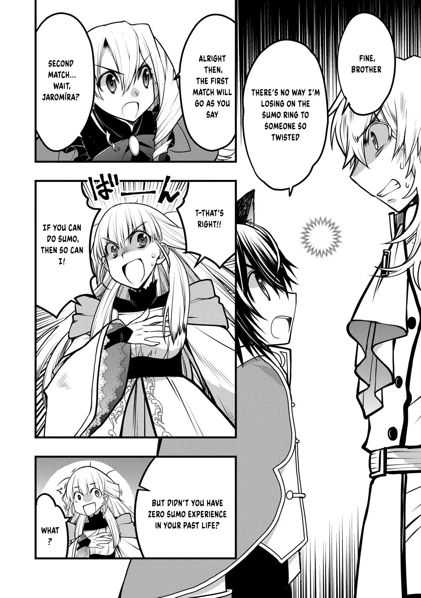 Oozumou Reijou ~Seijo ni Hirateuchi wo Kuratta Shunkan Sumou Budatta Zense wo Omoidashita Akuyaku Reijou no Watashi wa sute Neko Ouji ni Chanko wo Furumaitai Haadosukoidosukoi~ Chapter 12 - page 9