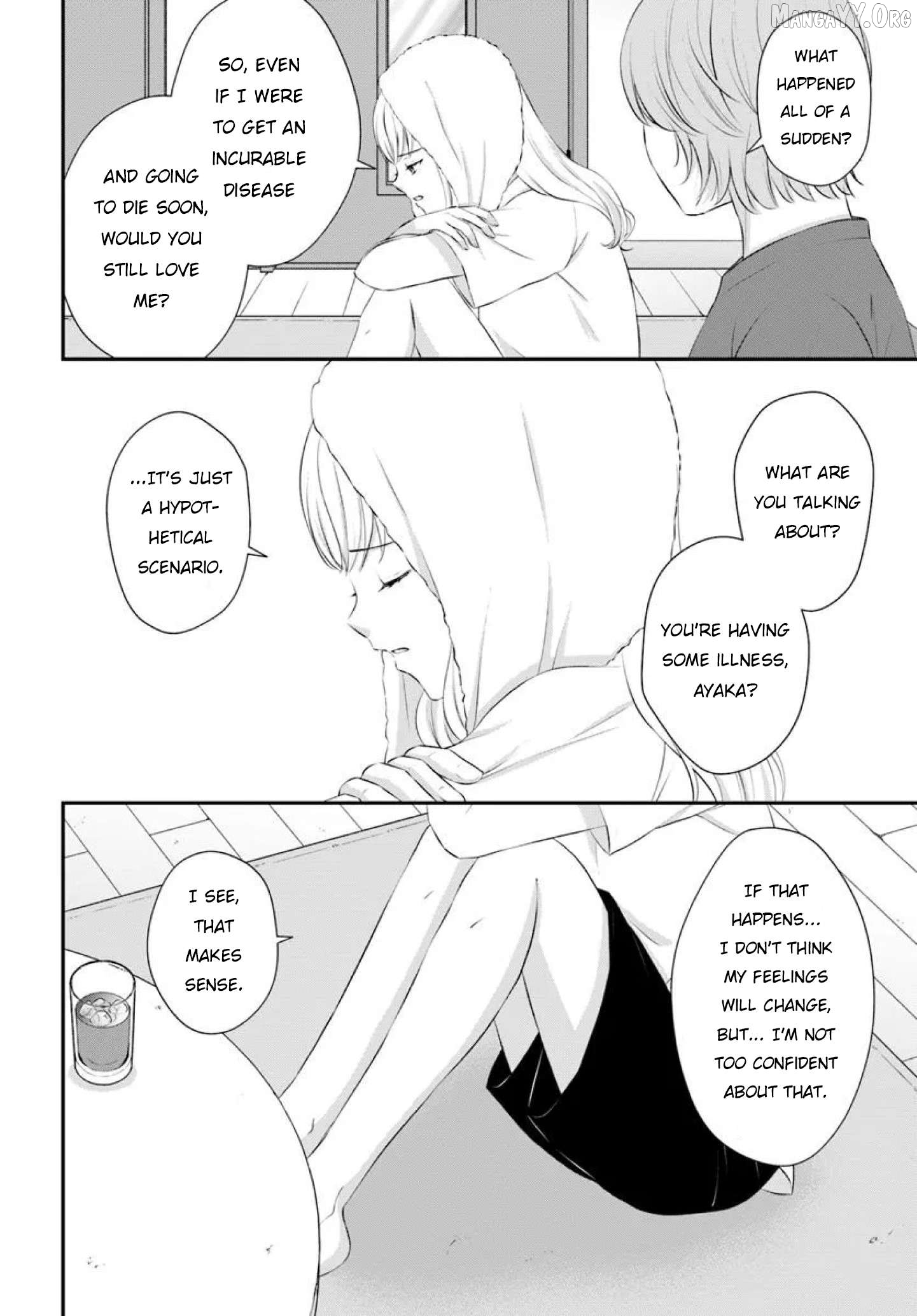 Yomei Ichinen to Senkokusareta Boku ga, Yomei Hantoshi no Kimi to Deatta Hanashi Chapter 14 - page 24
