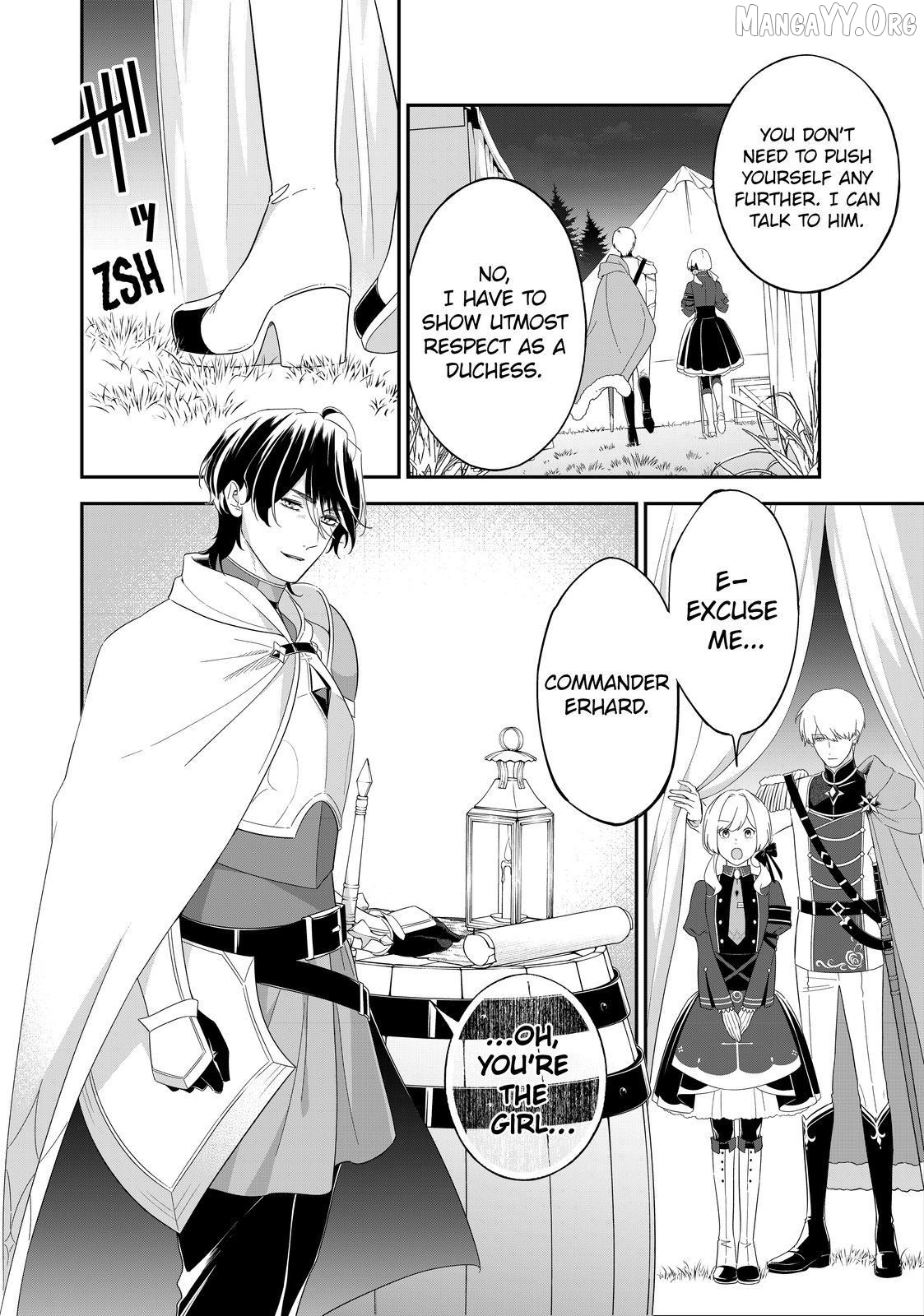 The Battlefield Saint: I Was Made to Marry a Duke Knight in Place of My Little Sister, but I’ve since Found Happiness Chapter 29.1 - page 4