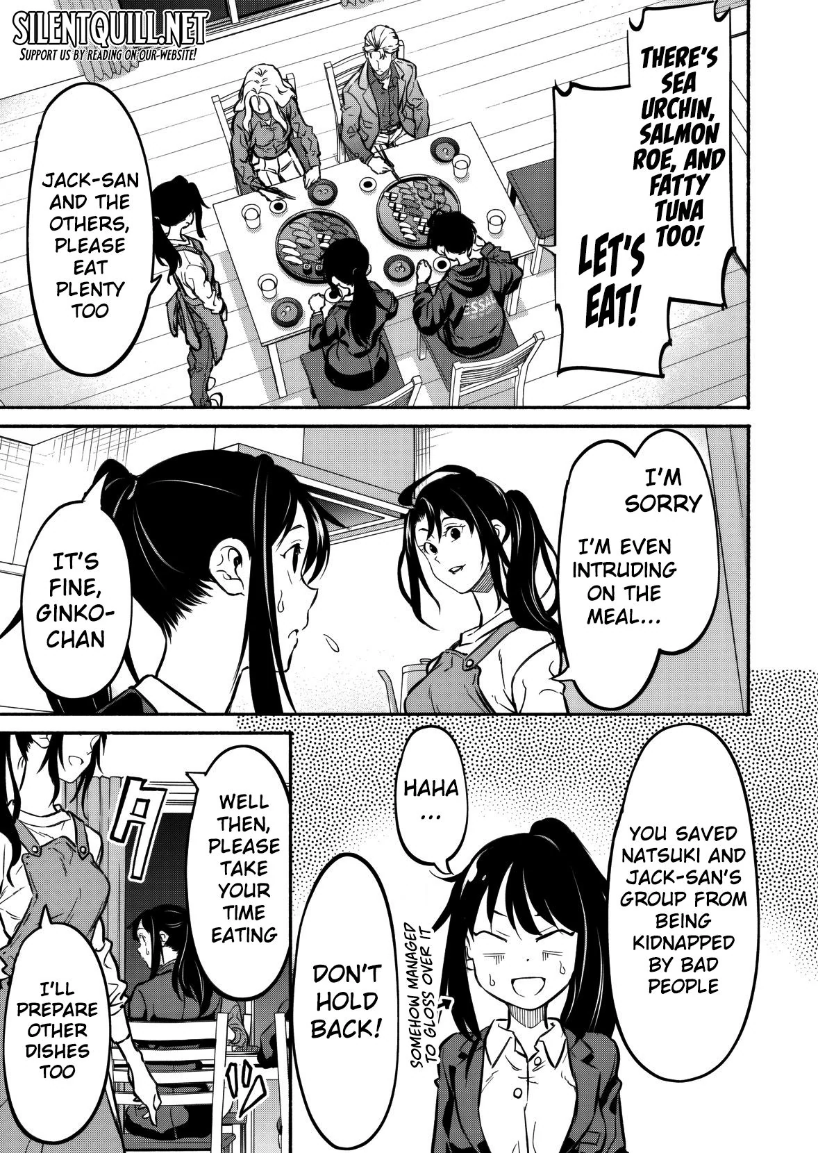 Isekai kara kikan shitara chikyuu mo kanari fantajiu deshita. Ato, makeheroin-domo kocchi minna. Chapter 7 - page 21