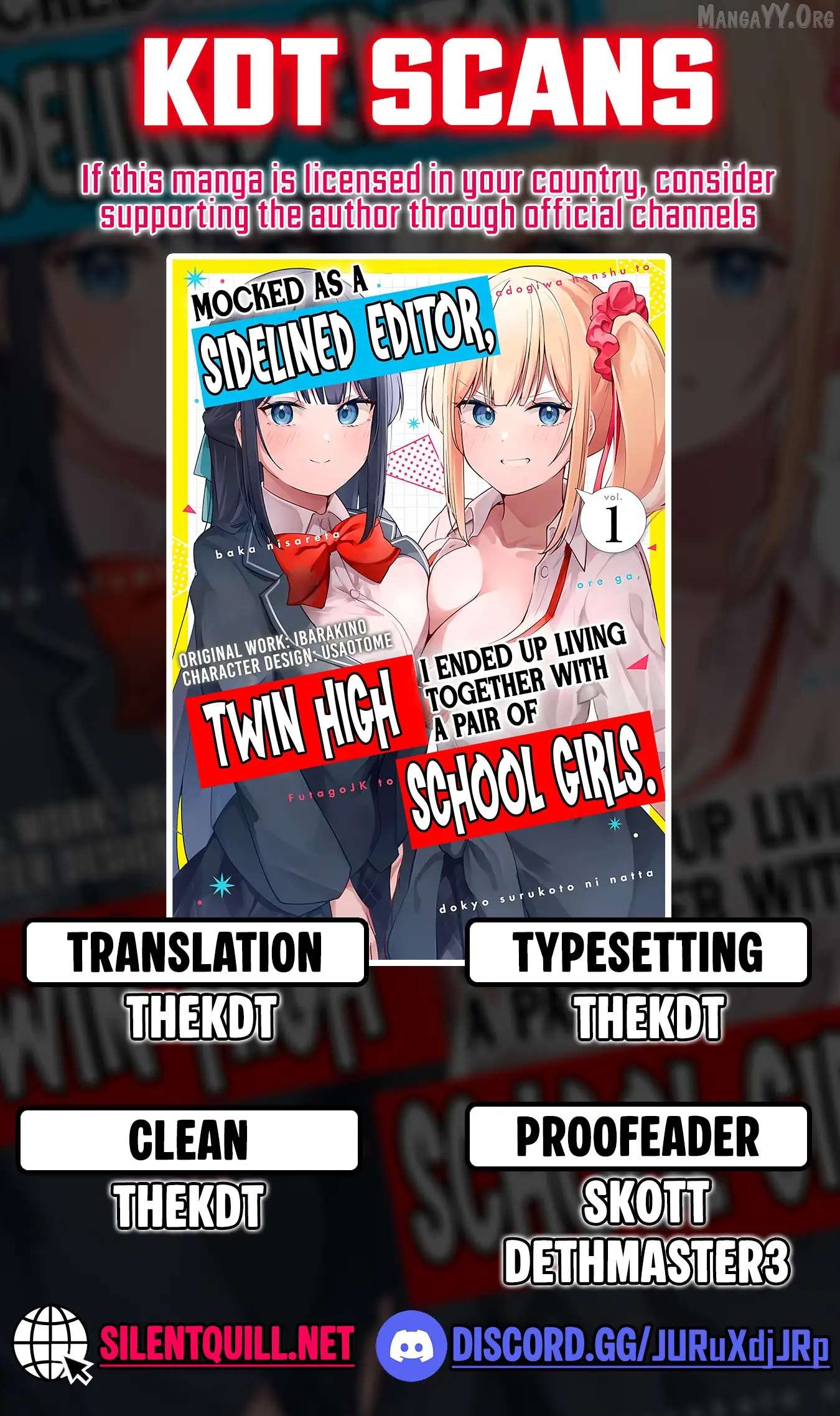 After Being Mocked for Being a Sideline Editor, I Ended up Living with Twin High School Girls. Chapter 7 - page 1