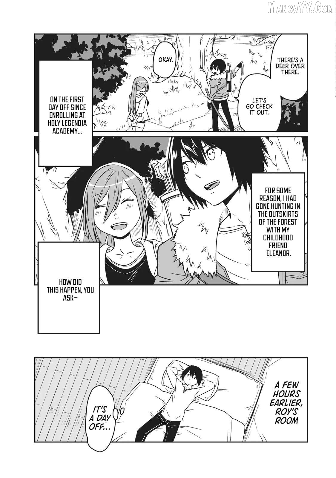 Seiken Ga Saikyou No Sekai De, Shounen Wa Yumi Ni Aisareru Chapter 5.1 - page 3