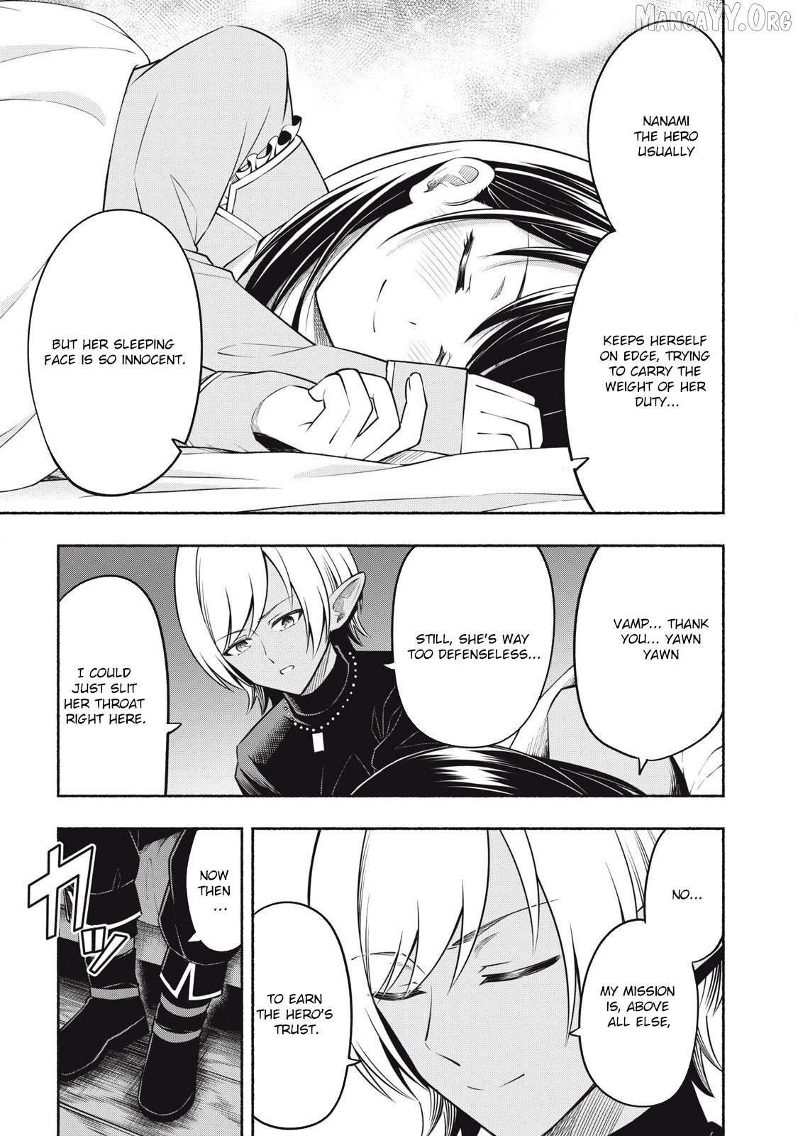 "Yuusha" Party ni Sennyuu shita Maou-gun no Assassin ~Kiken-do SSS Class no Mission, Barenai You ni Ganbattetara Onna Yuusha ni Kiniirareta~ Chapter 4 - page 38