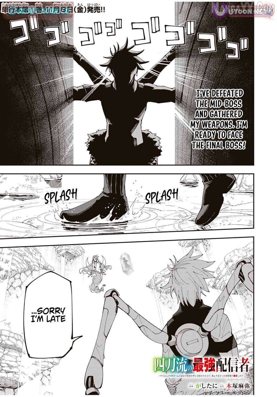Yontou-ryuu no Saikyou Haishin-sha ~Yari Konda VR Game no Settei ge Genjitsu Sekai ni Hanei Sareta node, Haishi Yotei Datta Job de Musou Shimasu~ Chapter 10 - page 1