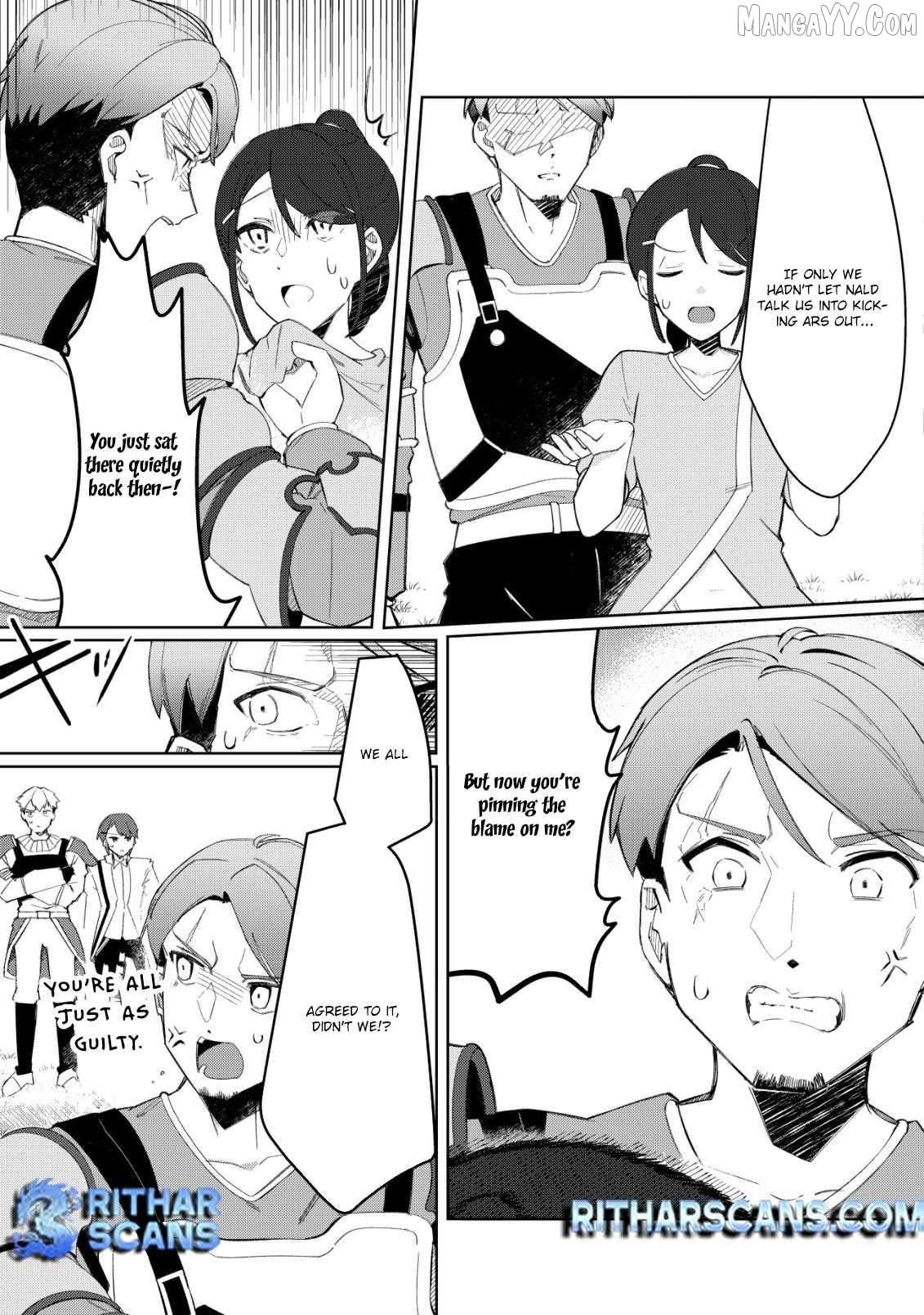 Tsuihousareta Fuyo Mahoutsukai no Nariagari ~Yuusha Party wo Kage kara Sasaeteita to Shiranakatta node Modotte Koi? "Kensei" to "Kenja" no Bishoujo-tachi ni Kakomarete Shiawase nano de Modorimasen~ Chapter 6 - page 22
