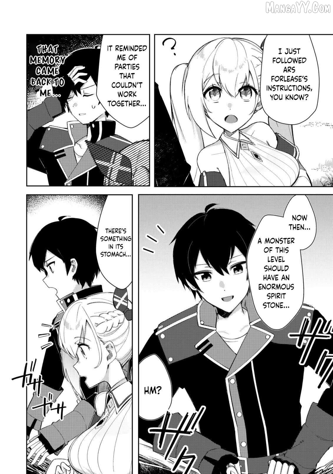 Tsuihousareta Fuyo Mahoutsukai no Nariagari ~Yuusha Party wo Kage kara Sasaeteita to Shiranakatta node Modotte Koi? "Kensei" to "Kenja" no Bishoujo-tachi ni Kakomarete Shiawase nano de Modorimasen~ Chapter 8 - page 6