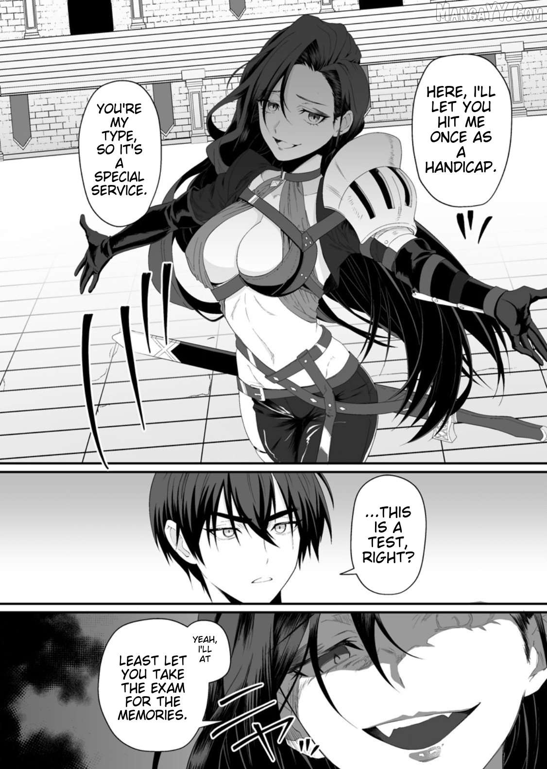 Teisou Gyakuten Sekai De Yuiitsu No Otoko Kishi No Ore, Onna Kishi Gakuen Ni Nyuugaku Shitara Nazeka Eiyou Atsukai Sareta ~Zetsurin Skill De Harem Musou~ Chapter 2.3 - page 6