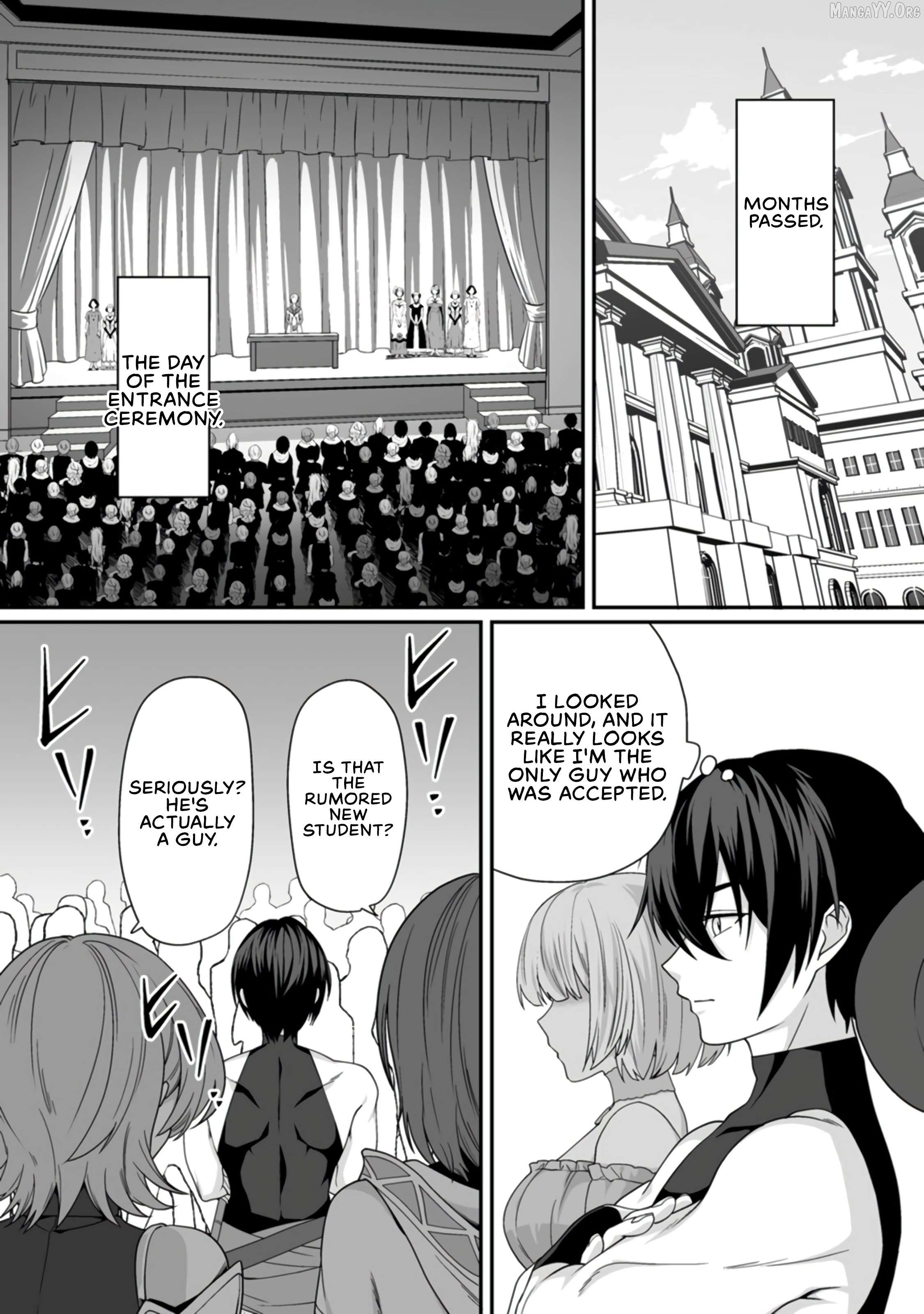 Teisou Gyakuten Sekai De Yuiitsu No Otoko Kishi No Ore, Onna Kishi Gakuen Ni Nyuugaku Shitara Nazeka Eiyou Atsukai Sareta ~Zetsurin Skill De Harem Musou~ Chapter 4 - page 3