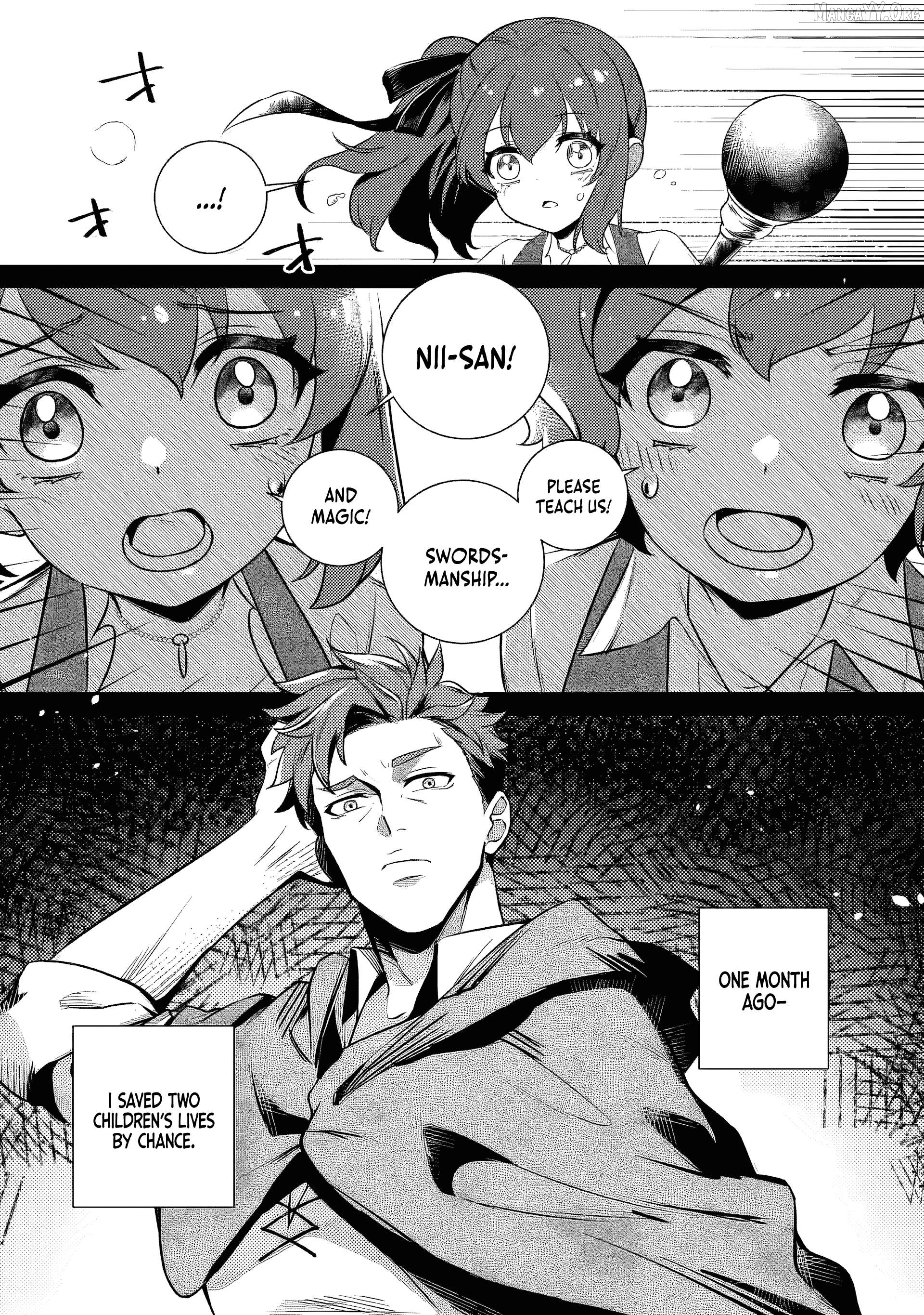 Netorare Tsuihōsareta Saikyō Kishi Danchō No Ossan, Katainaka De Eiyū Ni Matsuriagerareru Chapter 2 - page 9