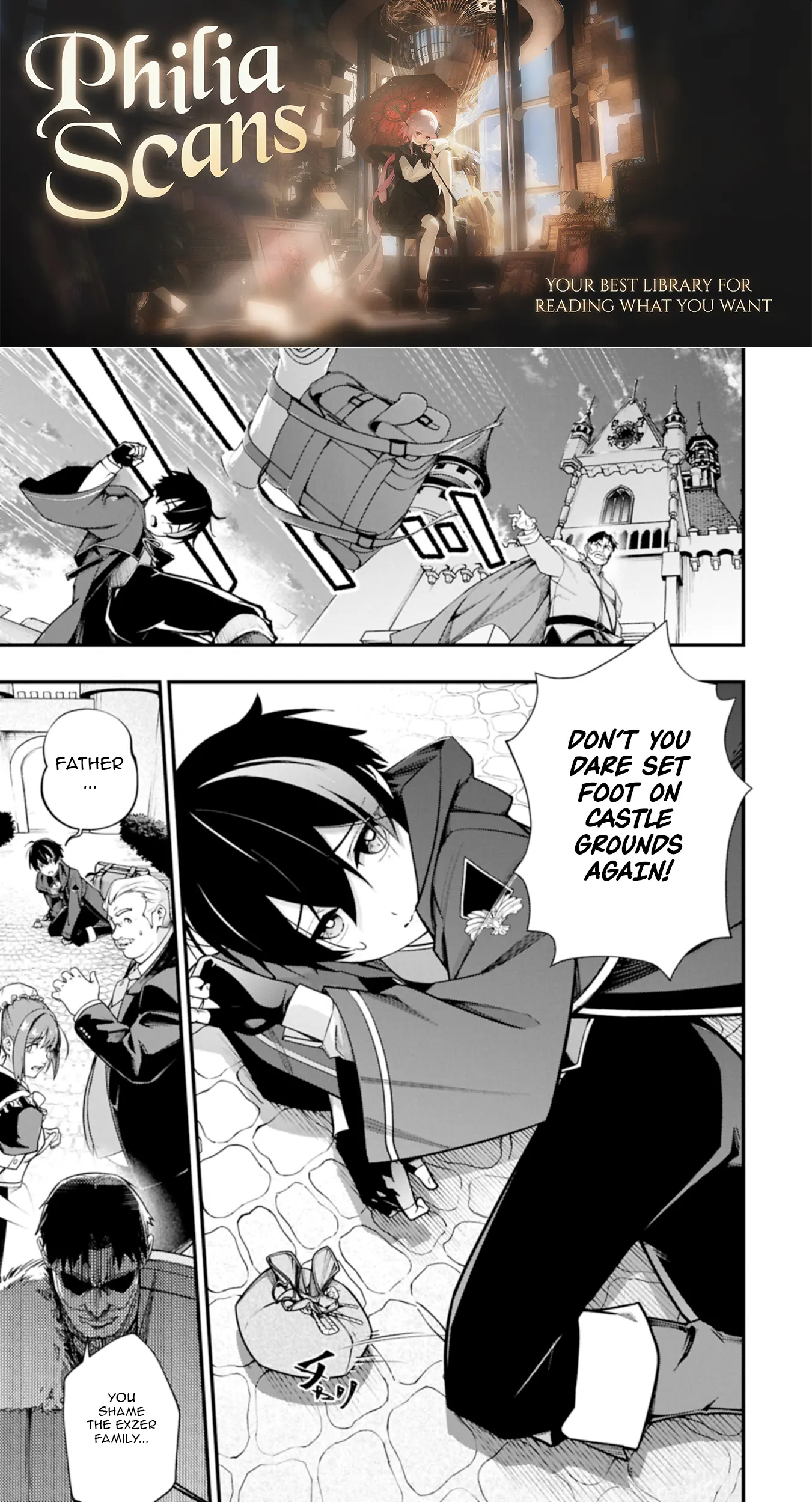 The Banished Lifestyle Mage Who Aims to Be the Strongest Support ~Damage Dealer? No, I’m the Support!~ Chapter 1 - page 1