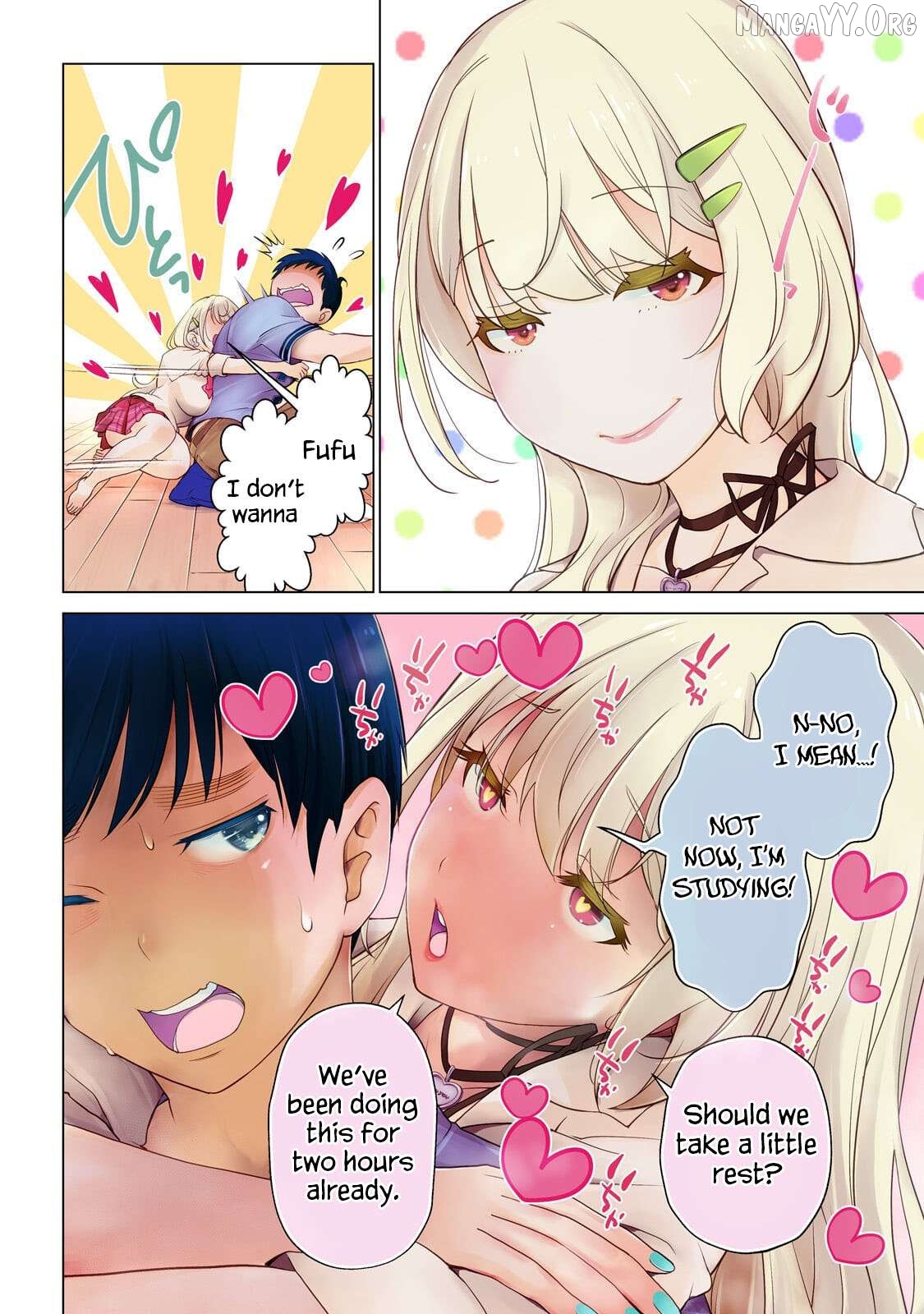 Otonari-san no gyaru ga boku o hore sasetakute zenryoku sugiru Chapter 1 - page 3