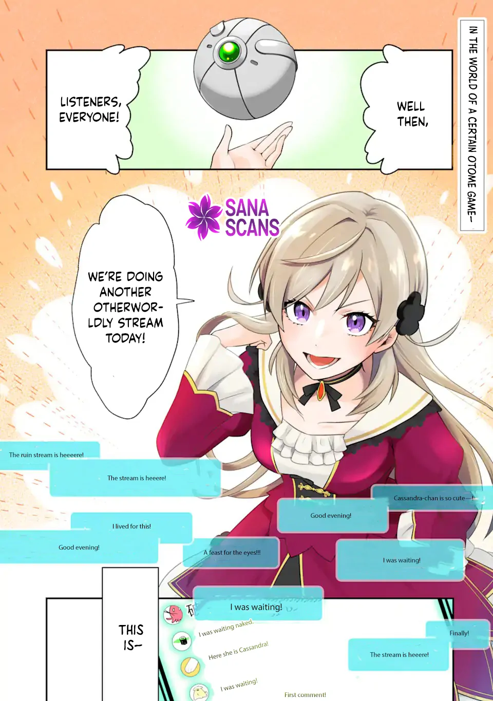 Doom-Stream Villainess with Loyal Viewers. Chapter 1 - page 2