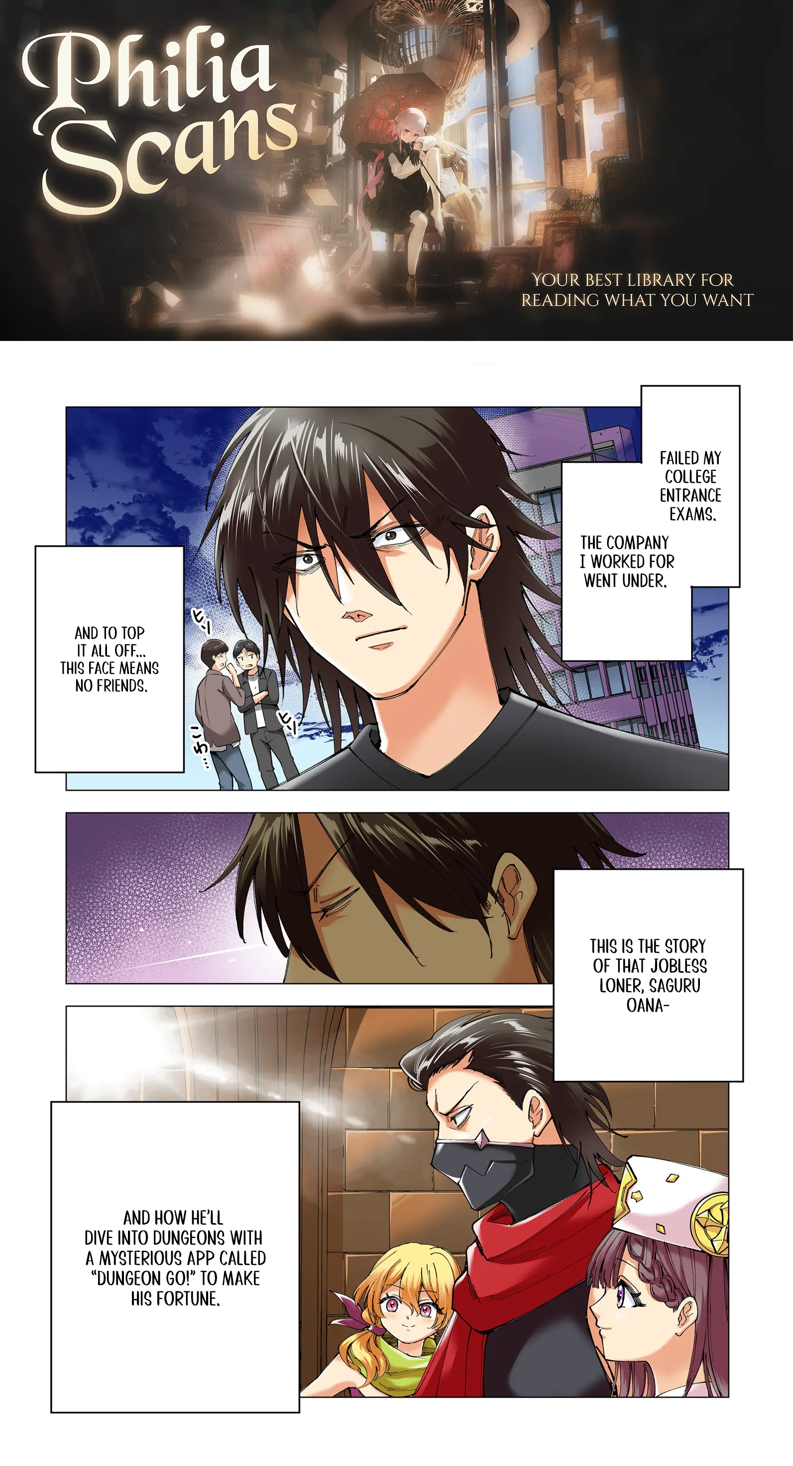Jobless Loner to Millionaire: After My Company Went Bankrupt, I Started Diving Into Modern Dungeons for Cash Chapter 1 - page 1