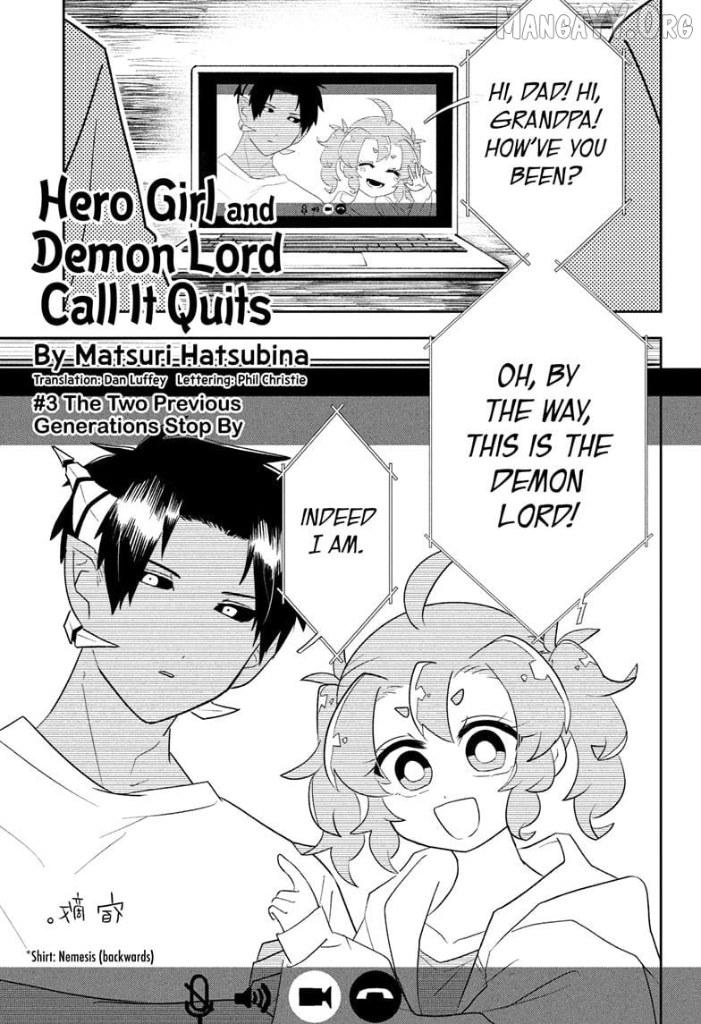 Hero Girl and Demon Lord Call It Quits Chapter 3 - page 1