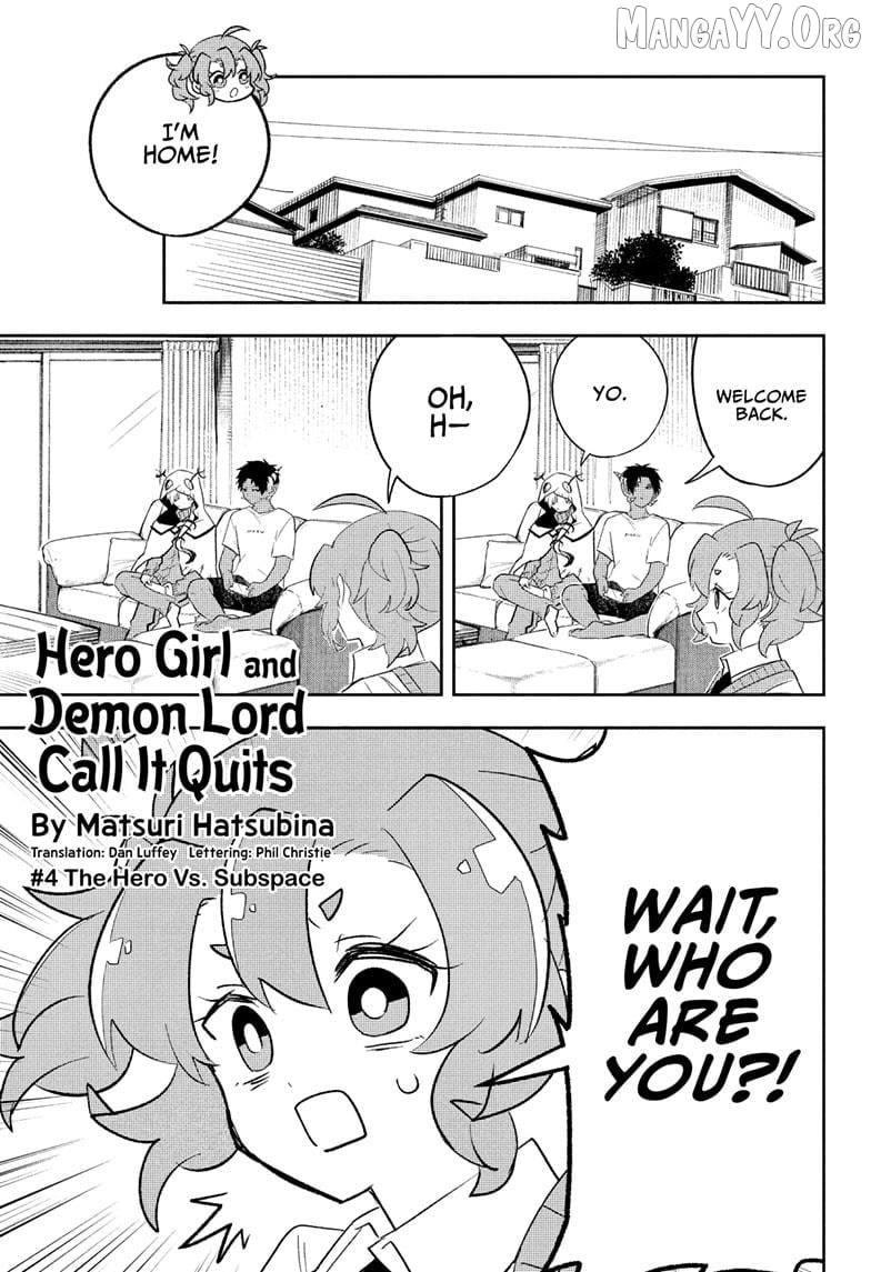 Hero Girl and Demon Lord Call It Quits Chapter 4 - page 1