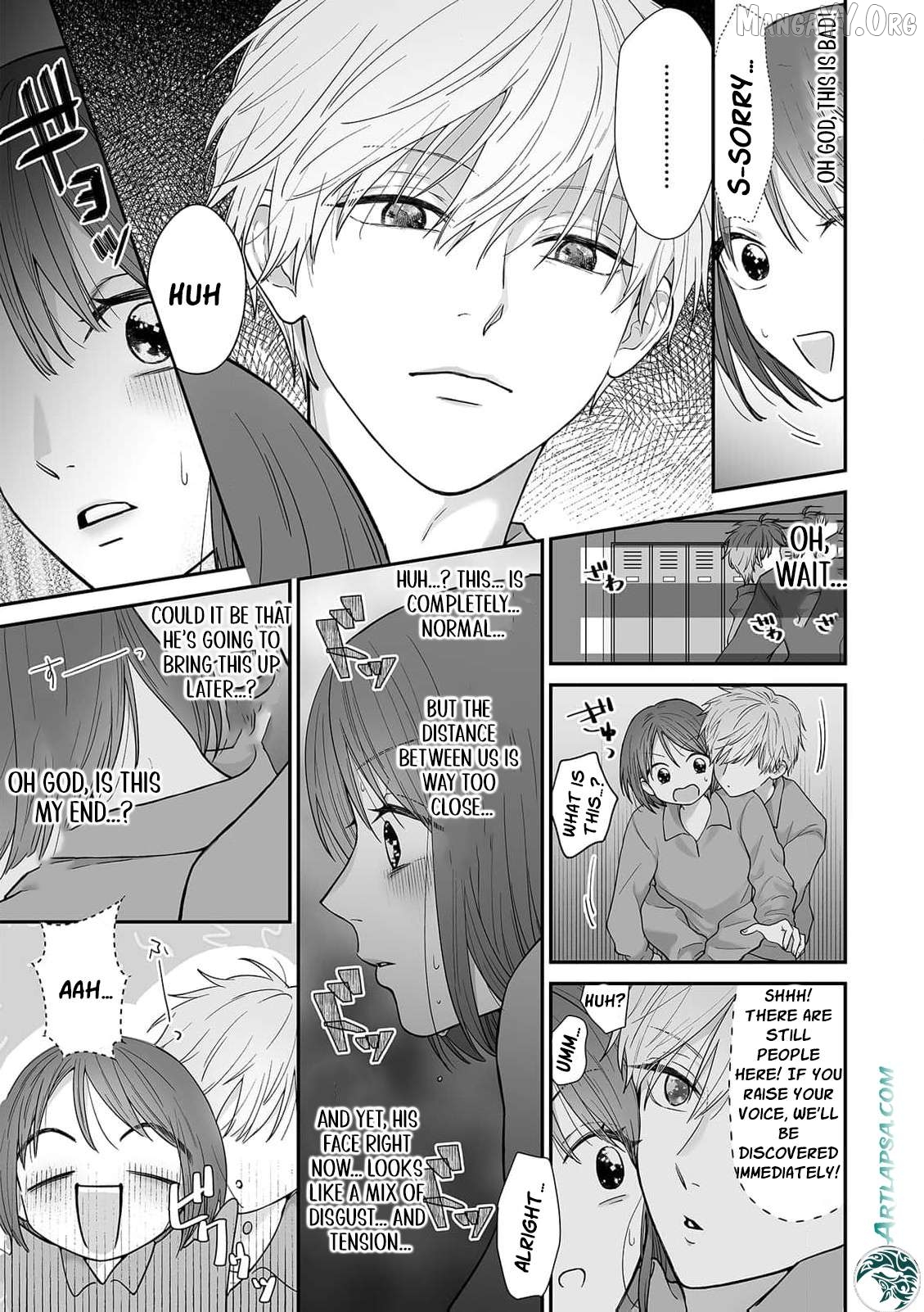 trapped in the boys’ locker room a clumsy jk’s close encounter with a popular guy Chapter 1 - page 15