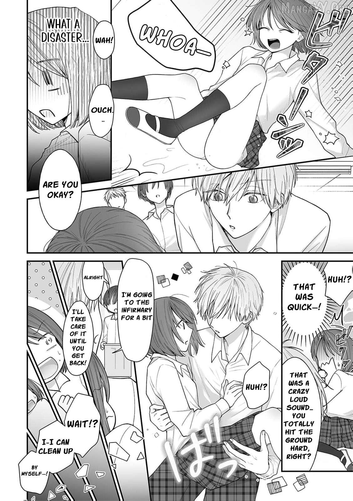 trapped in the boys’ locker room a clumsy jk’s close encounter with a popular guy Chapter 3 - page 7