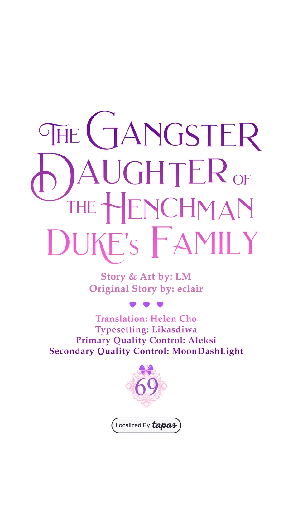 The Gangster Daughter of the Henchman Duke's Family Chapter 69 - page 1